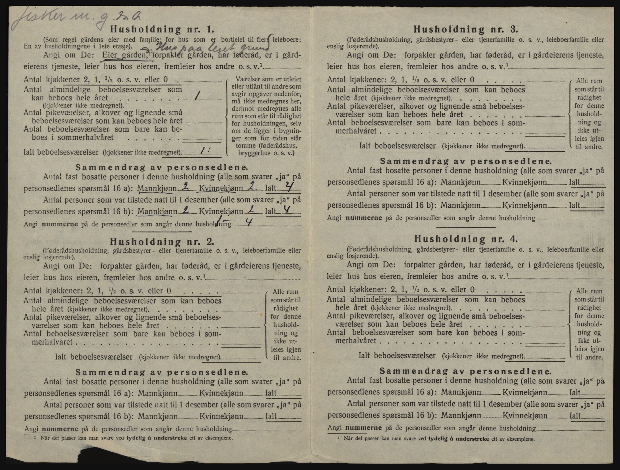 SATØ, 1920 census for , 1920, p. 49