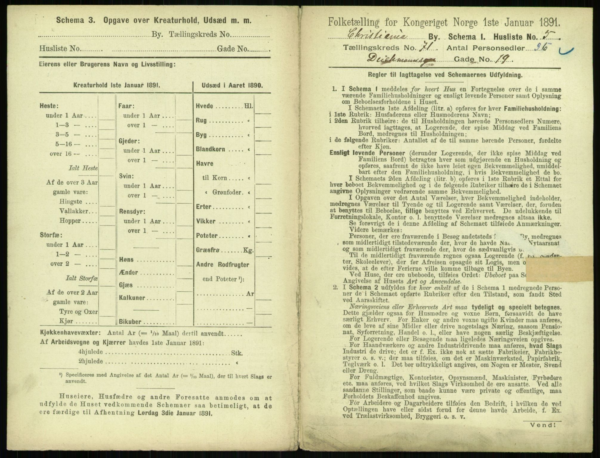 RA, 1891 census for 0301 Kristiania, 1891, p. 38911