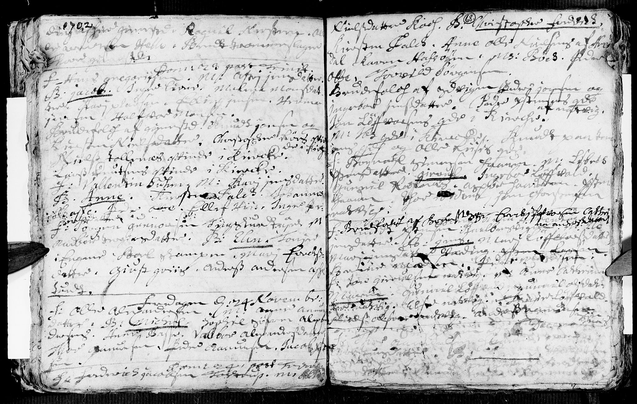 Øyestad sokneprestkontor, AV/SAK-1111-0049/F/Fa/L0002: Parish register (official) no. A 2, 1692-1722, p. 68