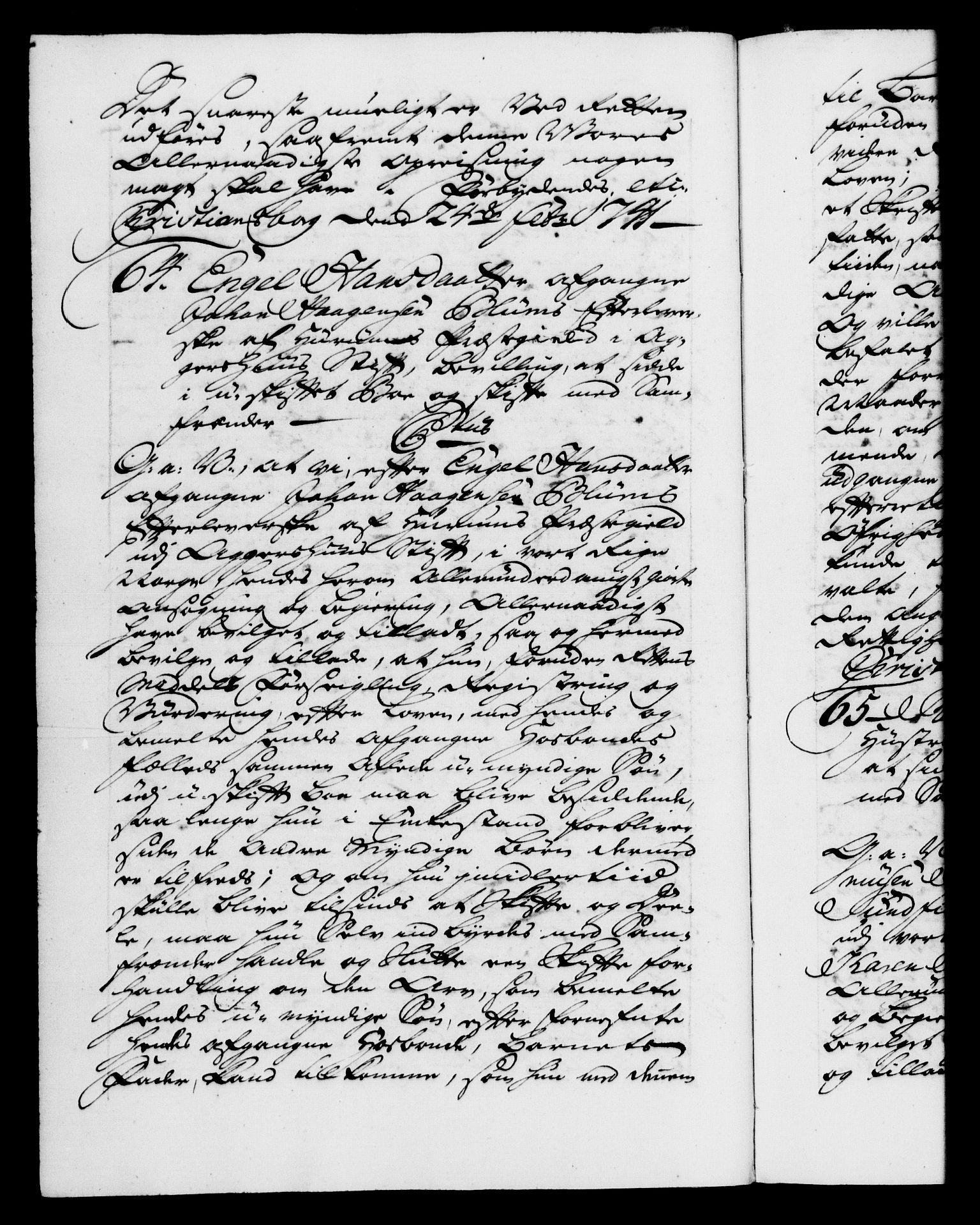 Danske Kanselli 1572-1799, AV/RA-EA-3023/F/Fc/Fca/Fcaa/L0032: Norske registre, 1741-1742, p. 39b