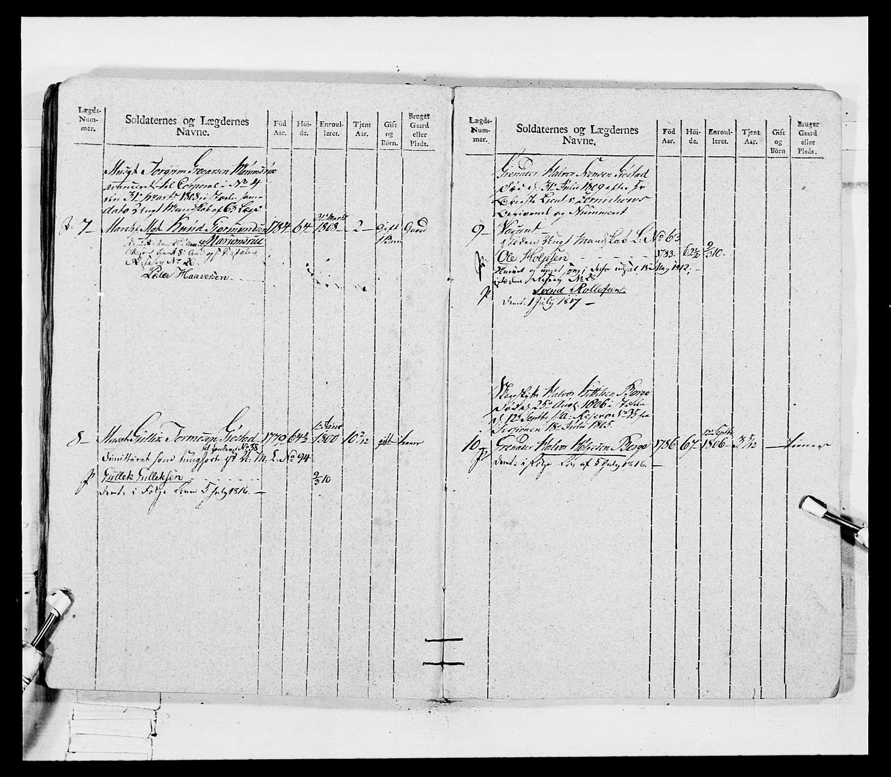 Generalitets- og kommissariatskollegiet, Det kongelige norske kommissariatskollegium, AV/RA-EA-5420/E/Eh/L0116: Telemarkske nasjonale infanteriregiment, 1810, p. 63