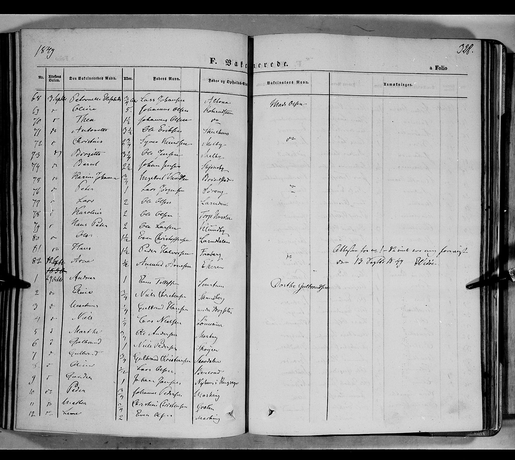 Biri prestekontor, AV/SAH-PREST-096/H/Ha/Haa/L0005: Parish register (official) no. 5, 1843-1854, p. 328