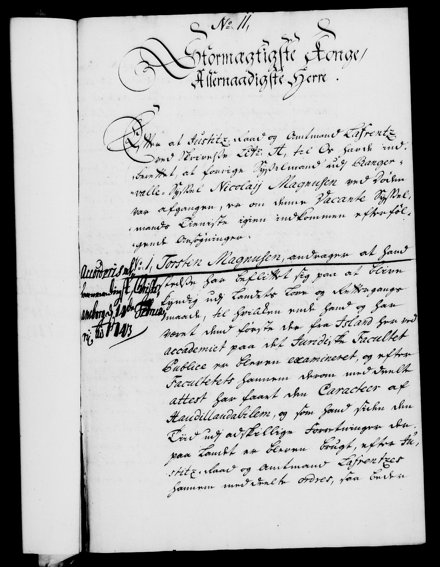 Rentekammeret, Kammerkanselliet, RA/EA-3111/G/Gf/Gfa/L0026: Norsk relasjons- og resolusjonsprotokoll (merket RK 52.26), 1743, p. 93
