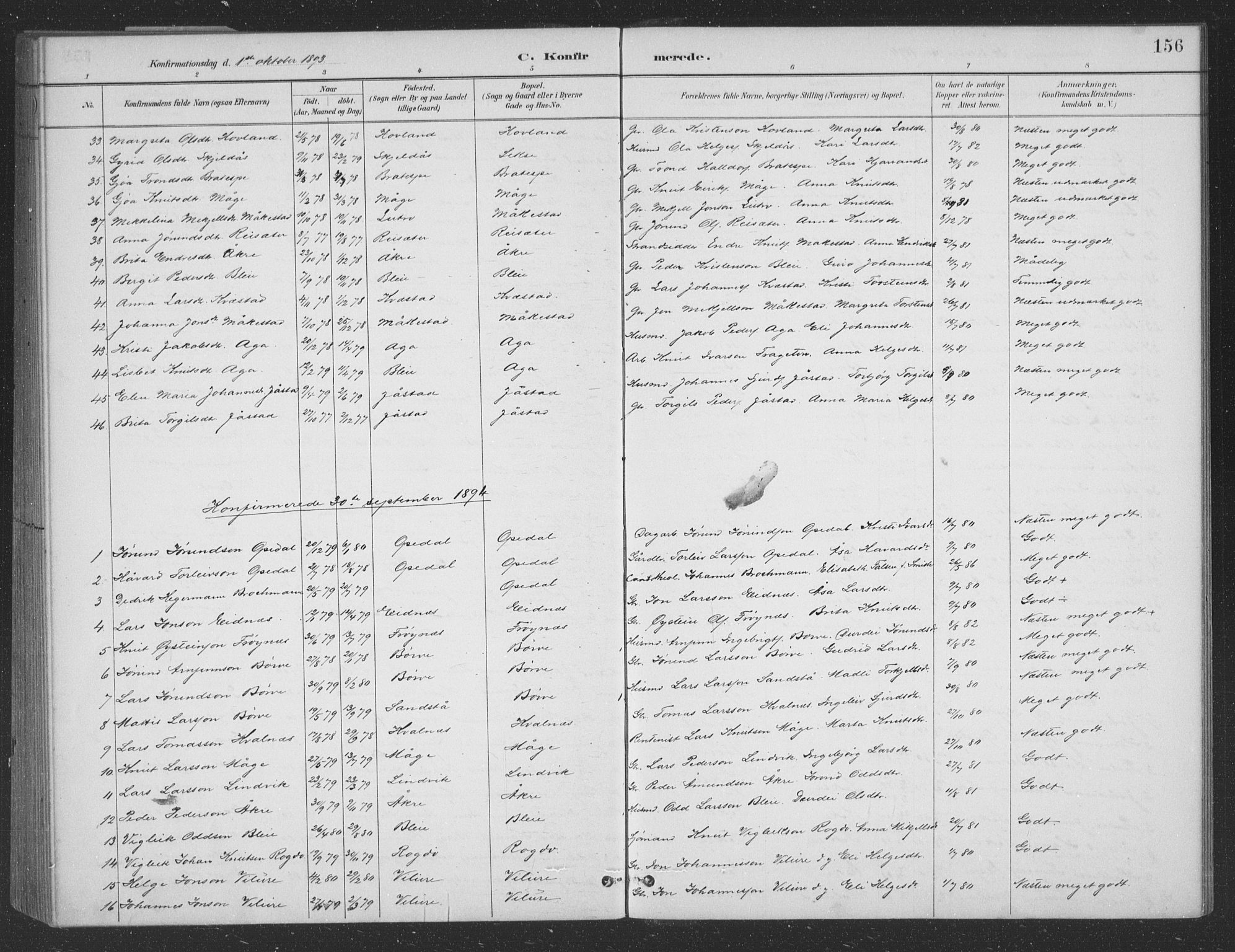 Ullensvang sokneprestembete, SAB/A-78701/H/Hab: Parish register (copy) no. B 11, 1887-1939, p. 156