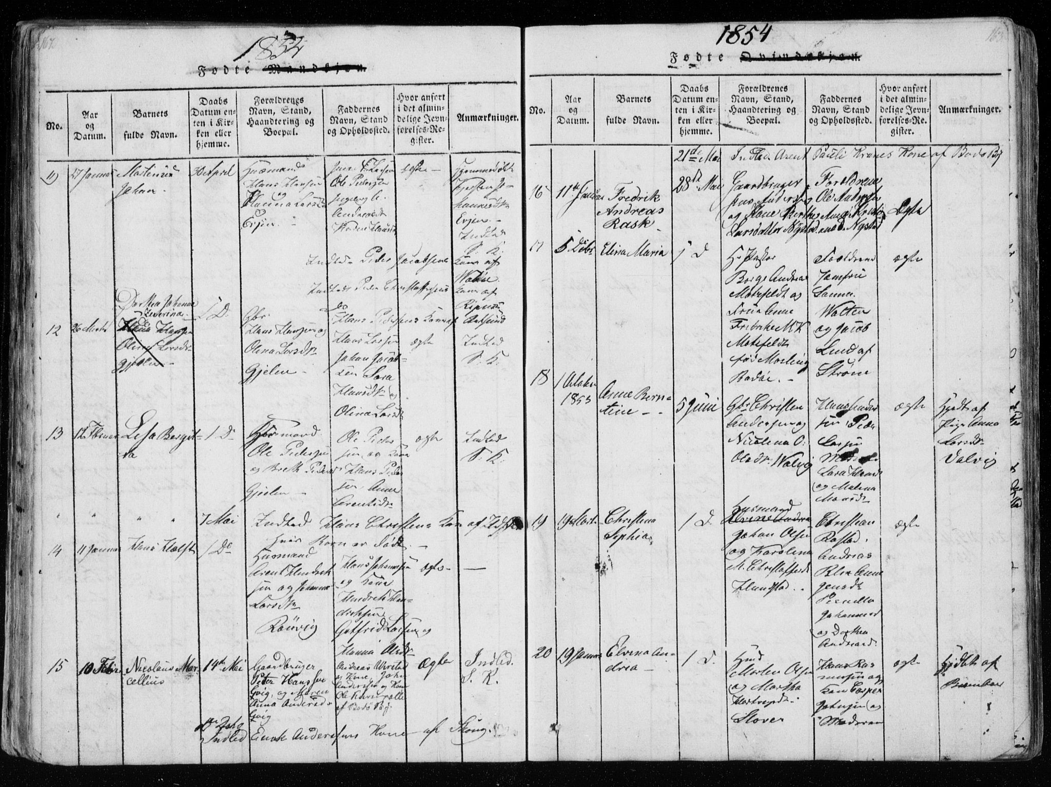 Ministerialprotokoller, klokkerbøker og fødselsregistre - Nordland, AV/SAT-A-1459/801/L0026: Parish register (copy) no. 801C01, 1820-1855, p. 162-163