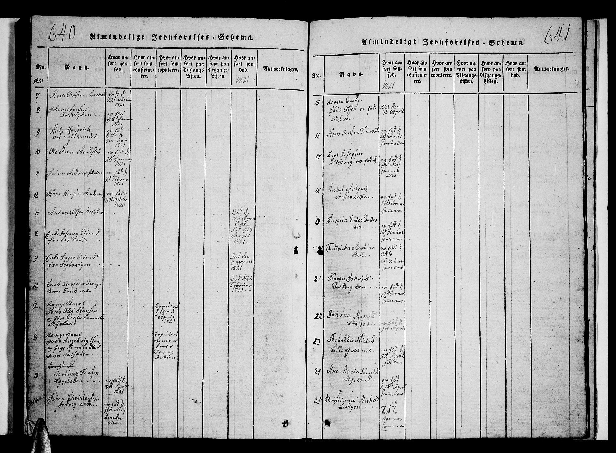 Ibestad sokneprestembete, AV/SATØ-S-0077/H/Ha/Hab/L0002klokker: Parish register (copy) no. 2, 1821-1833, p. 640-641