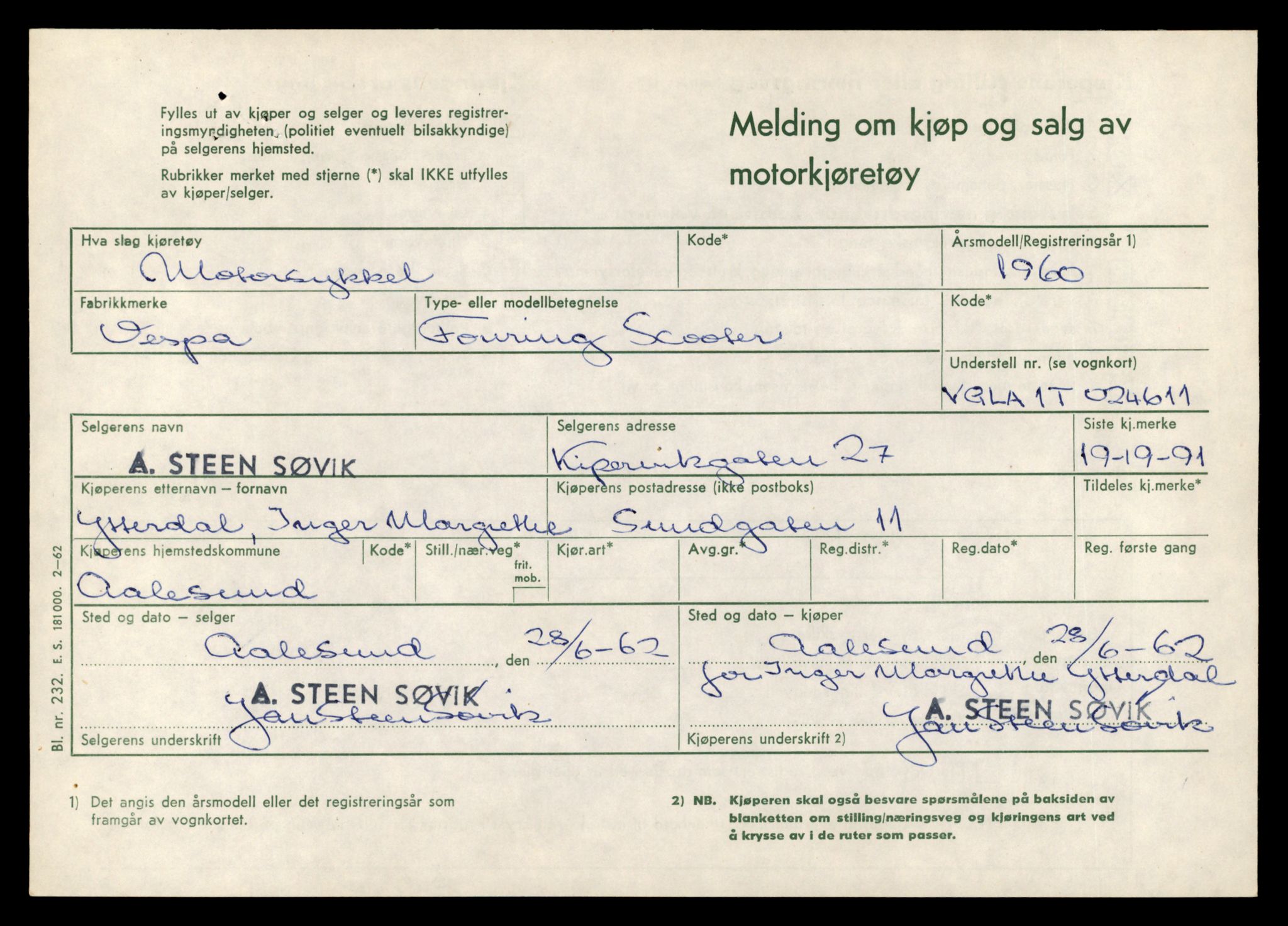 Møre og Romsdal vegkontor - Ålesund trafikkstasjon, AV/SAT-A-4099/F/Fe/L0029: Registreringskort for kjøretøy T 11430 - T 11619, 1927-1998, p. 511