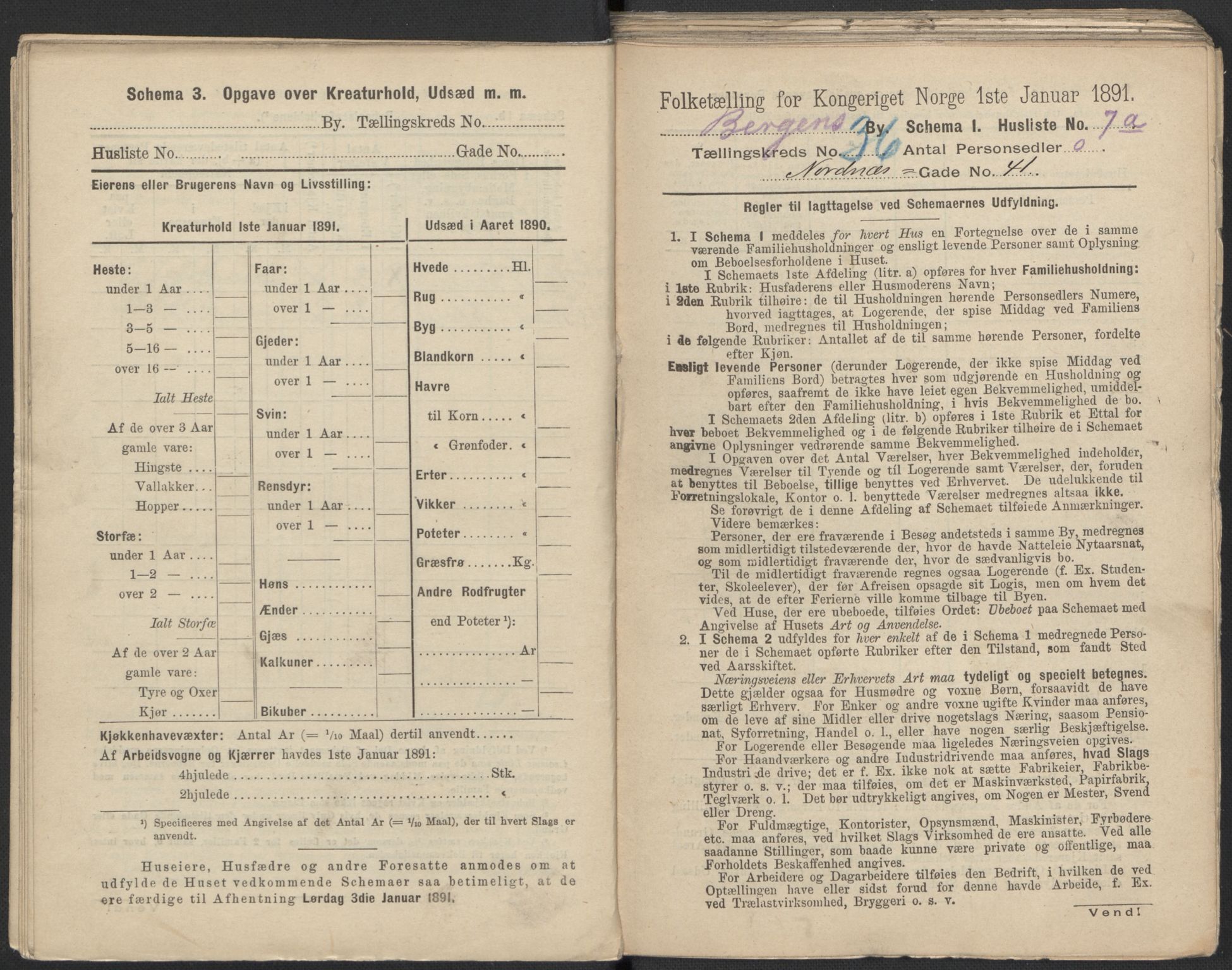 RA, 1891 Census for 1301 Bergen, 1891, p. 5795