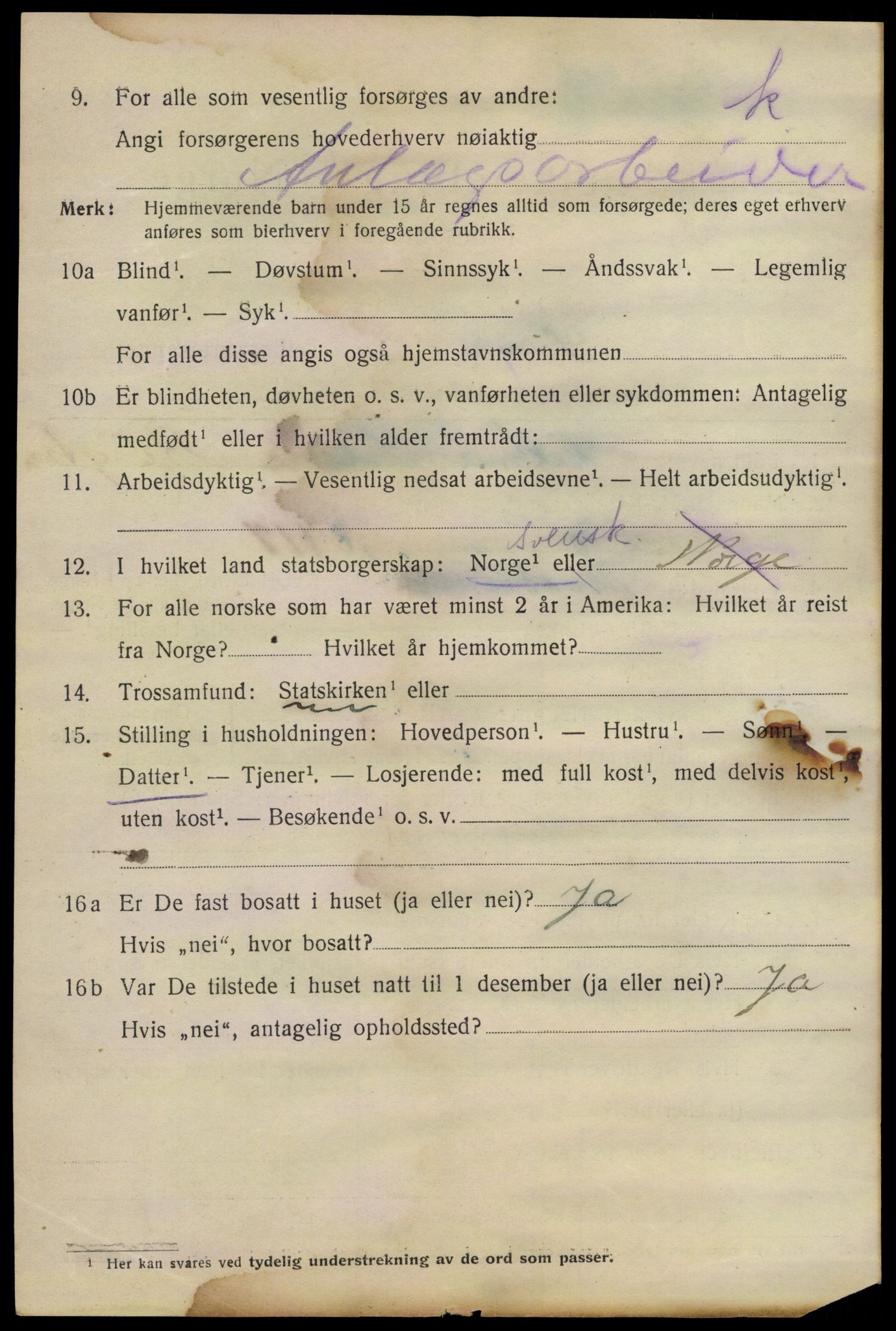 SAO, 1920 census for Son, 1920, p. 563