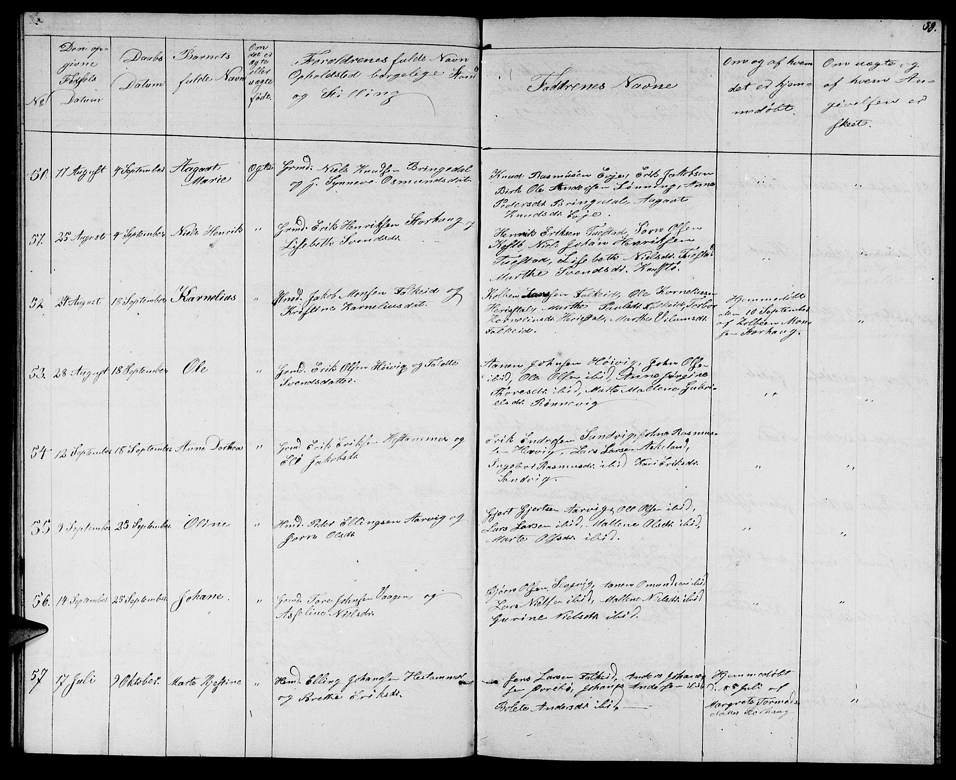 Tysvær sokneprestkontor, AV/SAST-A -101864/H/Ha/Hab/L0002: Parish register (copy) no. B 2, 1852-1868, p. 59