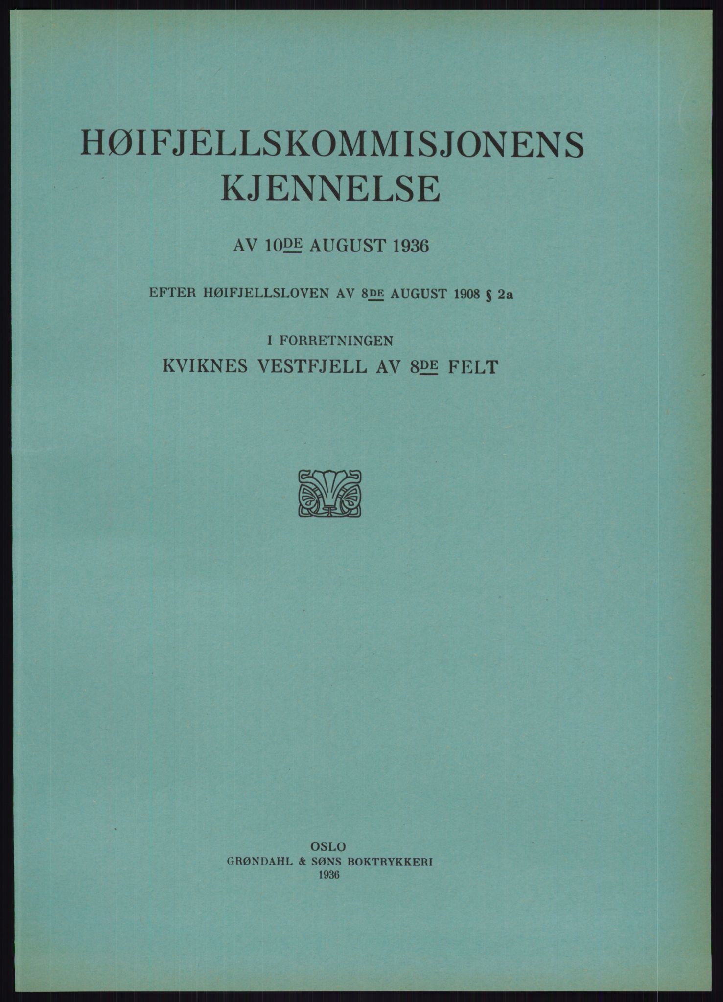 Høyfjellskommisjonen, RA/S-1546/X/Xa/L0001: Nr. 1-33, 1909-1953, p. 3715