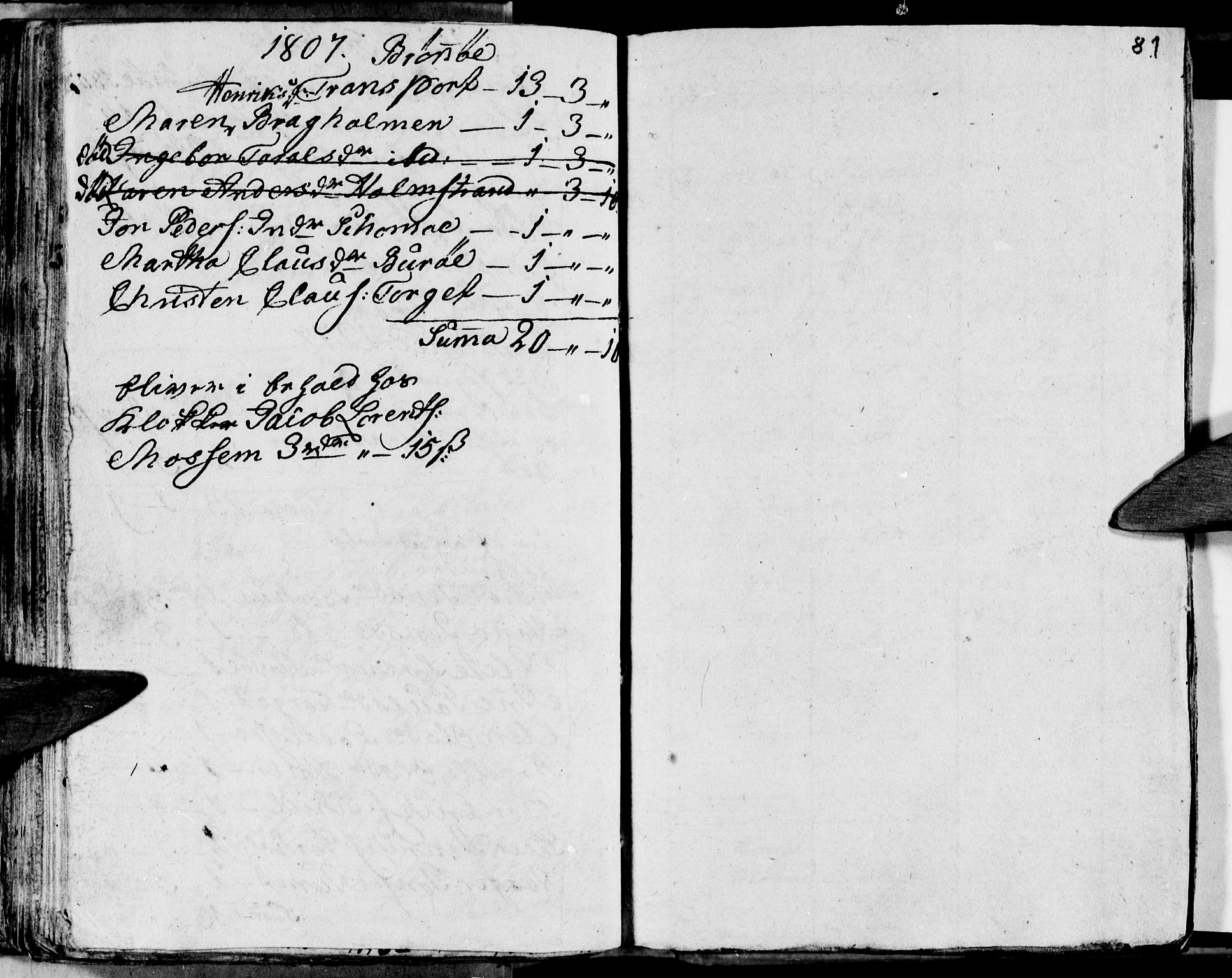 Ministerialprotokoller, klokkerbøker og fødselsregistre - Nordland, AV/SAT-A-1459/813/L0209: Parish register (copy) no. 813C01, 1803-1821, p. 81