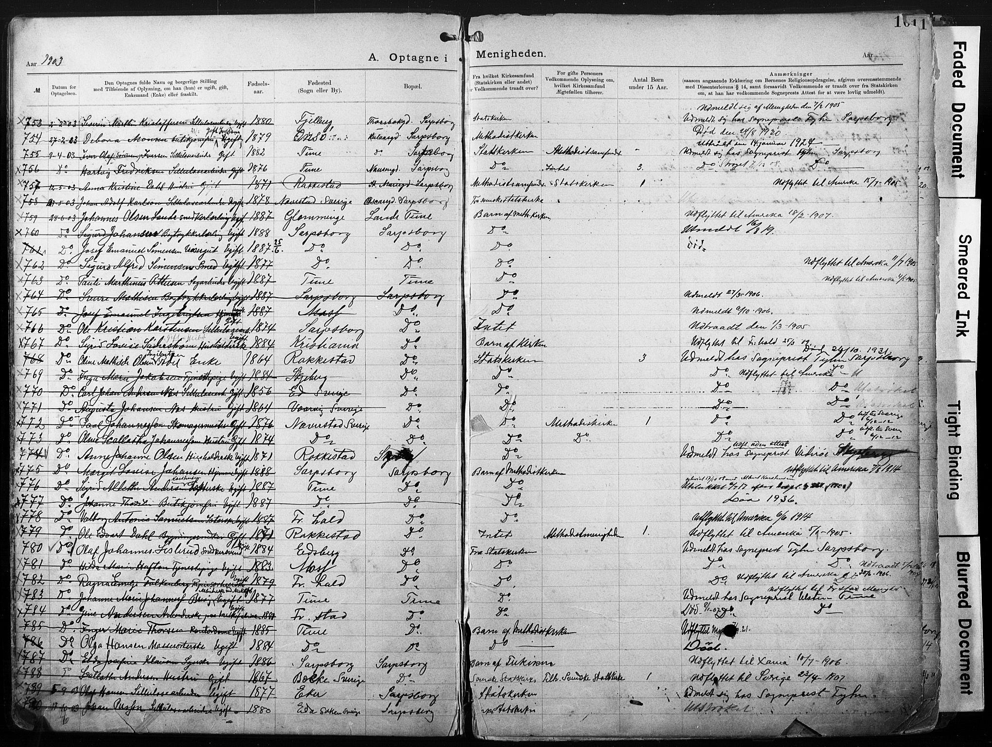 Sarpsborg metodistkirke, SAO/PAO-0233/A/L0004: Dissenter register no. 4, 1892-1923, p. 10