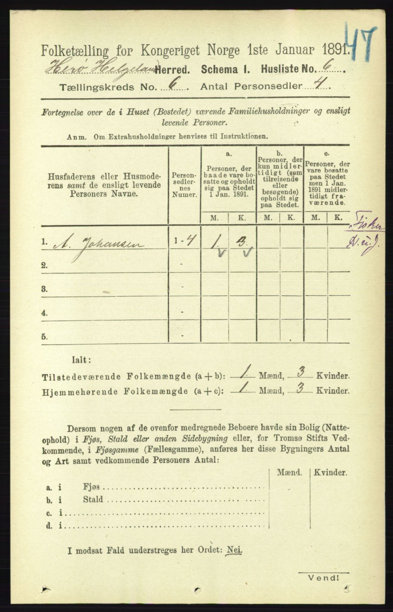 RA, 1891 census for 1818 Herøy, 1891, p. 1875