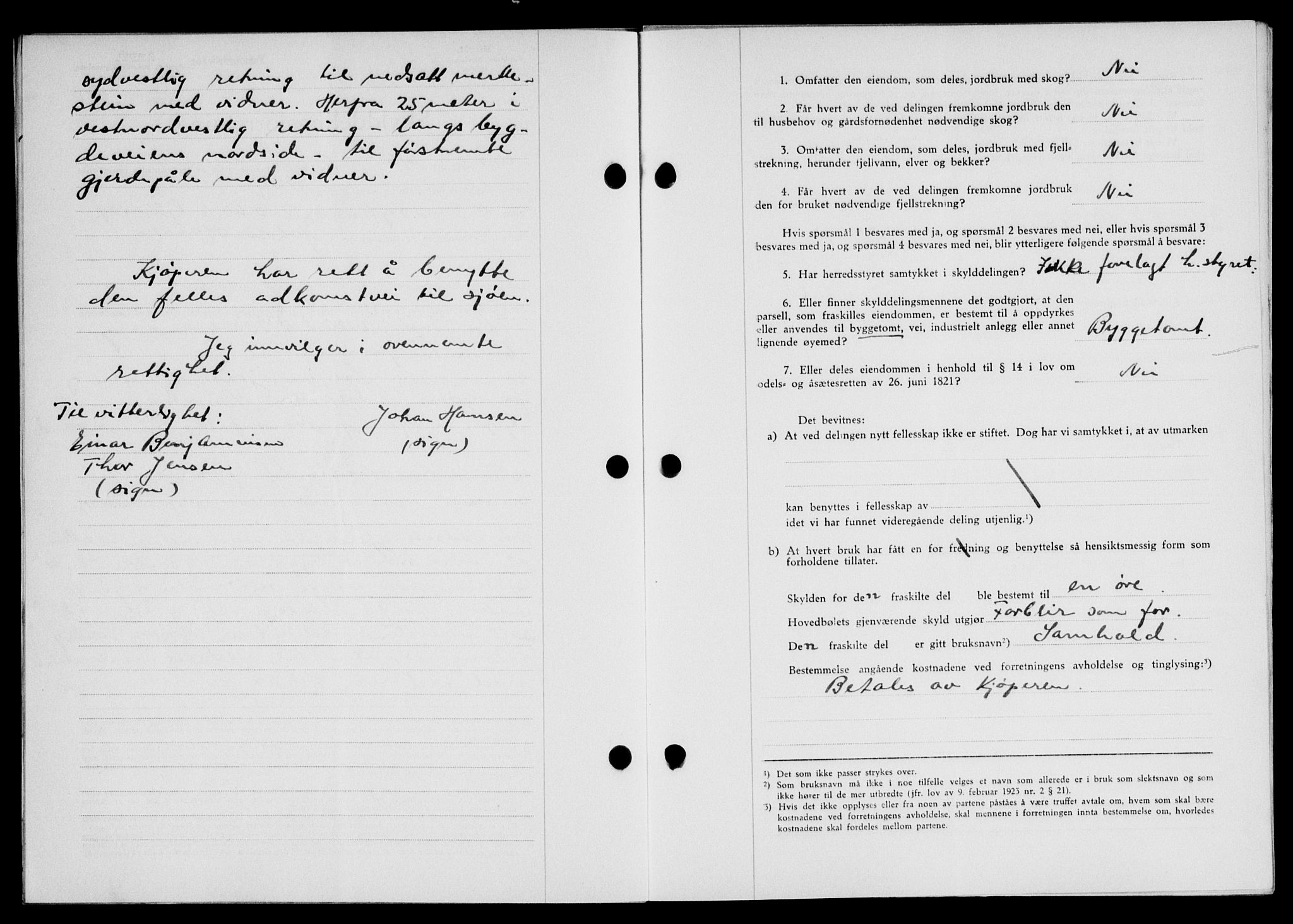 Lofoten sorenskriveri, SAT/A-0017/1/2/2C/L0013a: Mortgage book no. 13a, 1944-1946, Diary no: : 717/1945