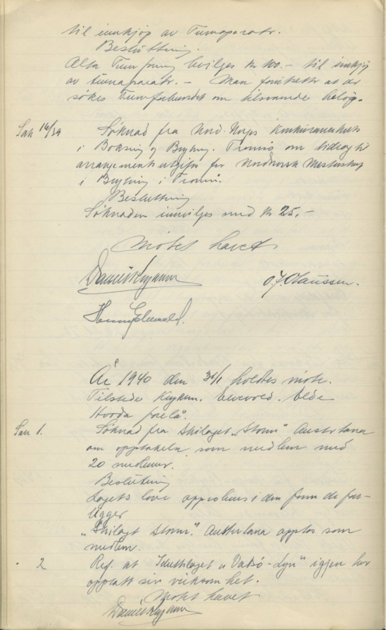 Finnmark Distriktslag for Idrett, FMFB/A-1040/A/L0001: Møteprotokoll, 1919-1940, p. 195