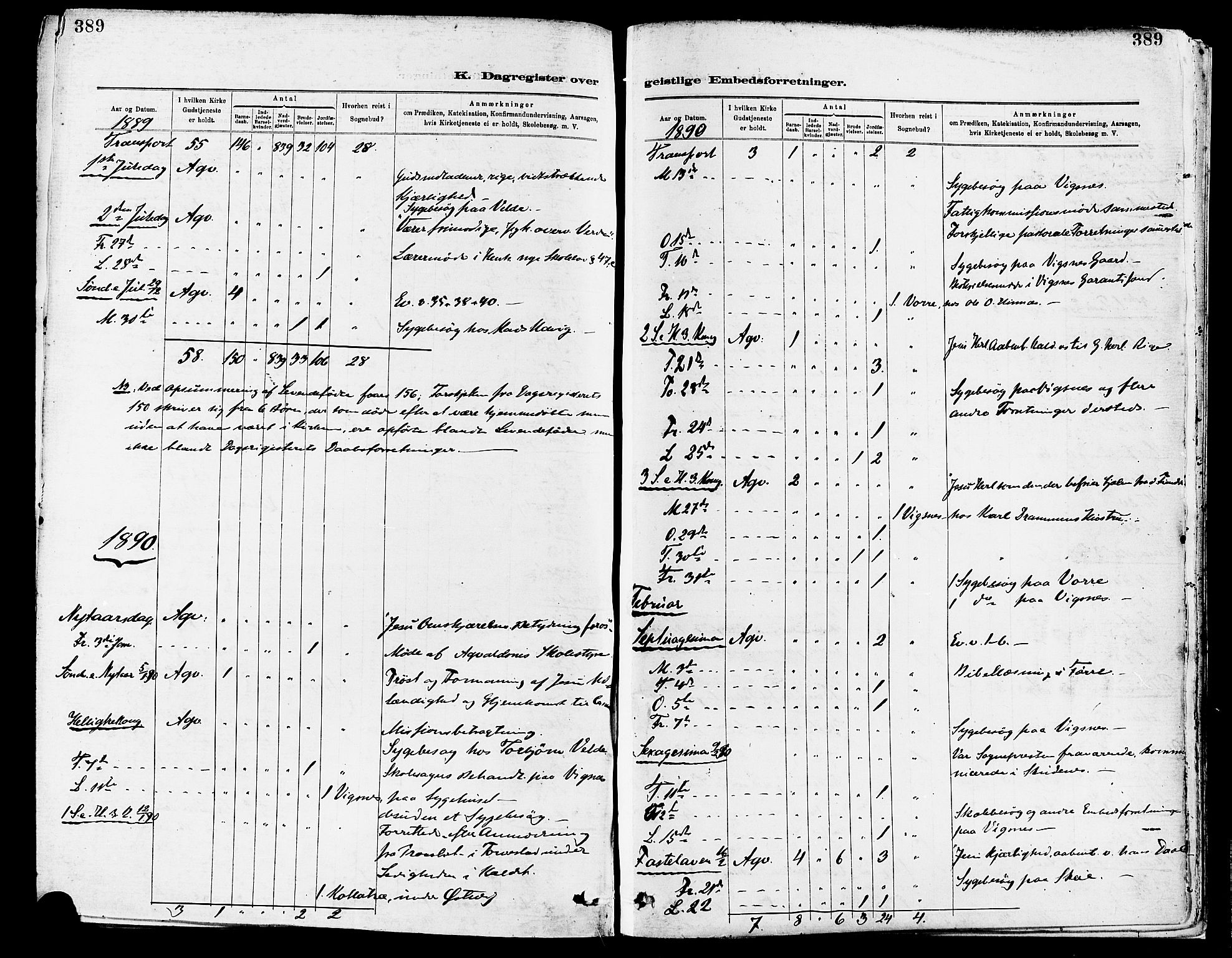 Avaldsnes sokneprestkontor, AV/SAST-A -101851/H/Ha/Haa/L0015: Parish register (official) no. A 15, 1880-1906, p. 389