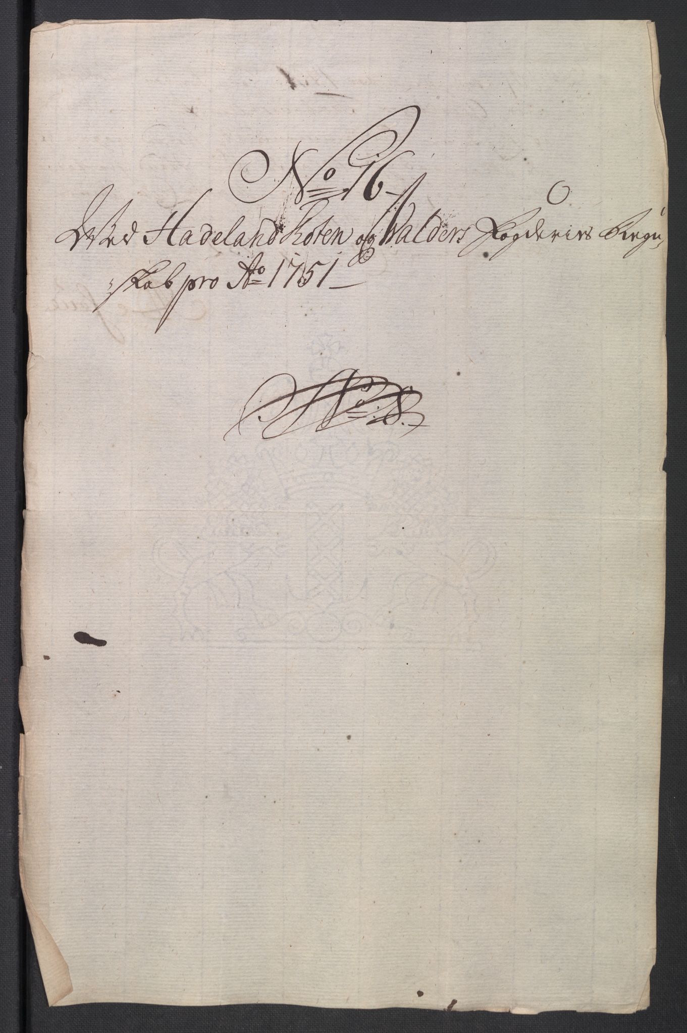 Rentekammeret inntil 1814, Reviderte regnskaper, Fogderegnskap, AV/RA-EA-4092/R18/L1348: Fogderegnskap Hadeland, Toten og Valdres, 1750-1751, p. 419