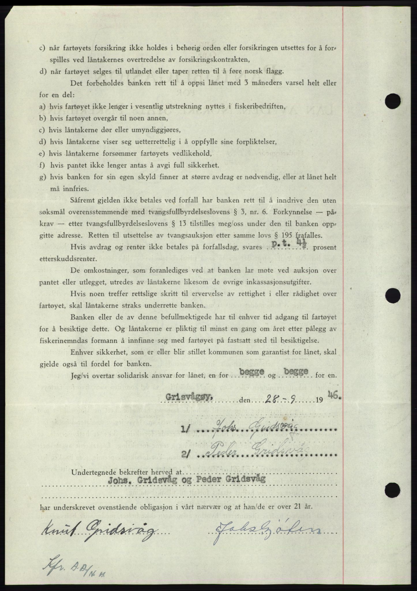 Nordmøre sorenskriveri, AV/SAT-A-4132/1/2/2Ca: Mortgage book no. B95, 1946-1947, Diary no: : 1987/1946