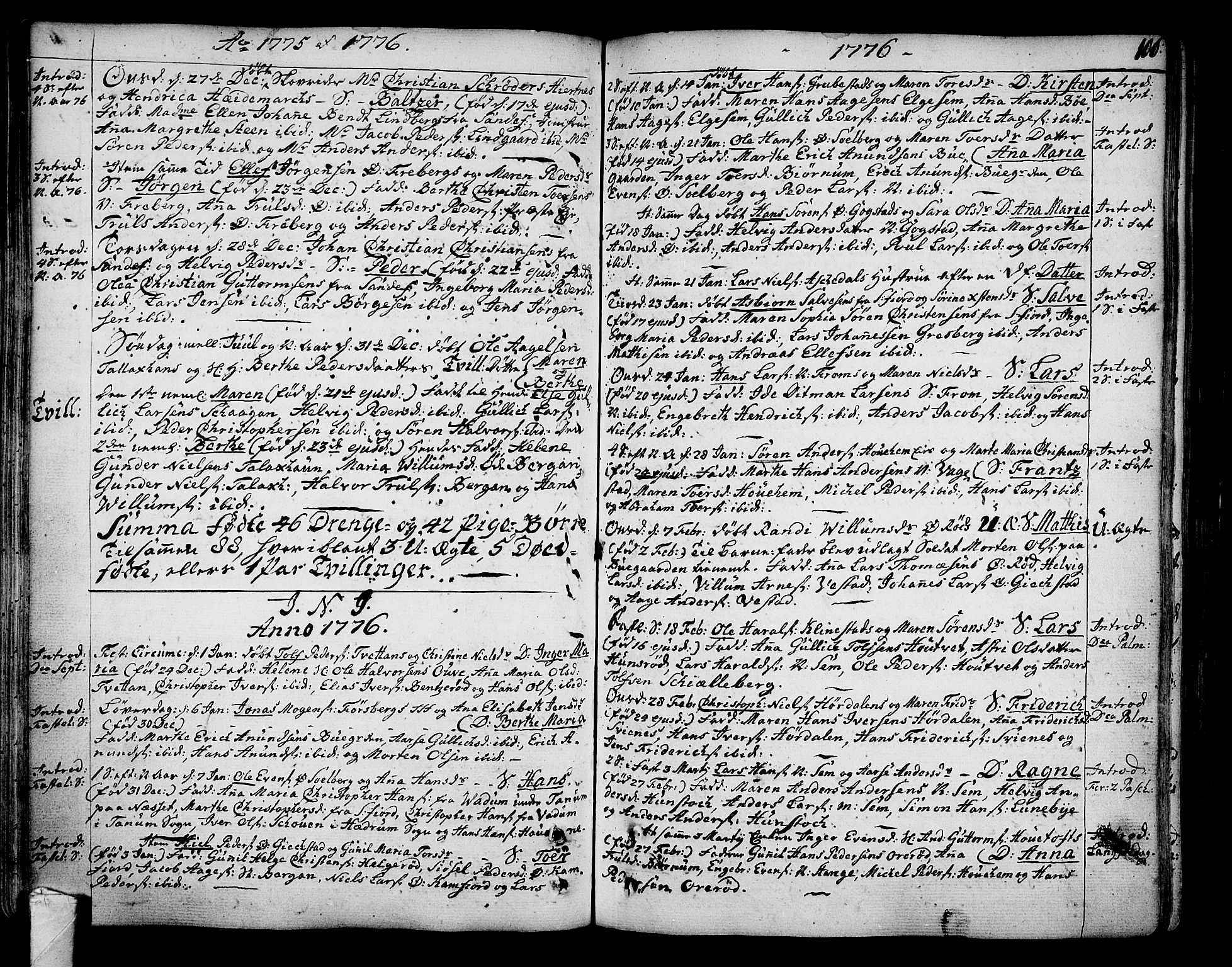 Sandar kirkebøker, SAKO/A-243/F/Fa/L0002: Parish register (official) no. 2, 1733-1788, p. 116