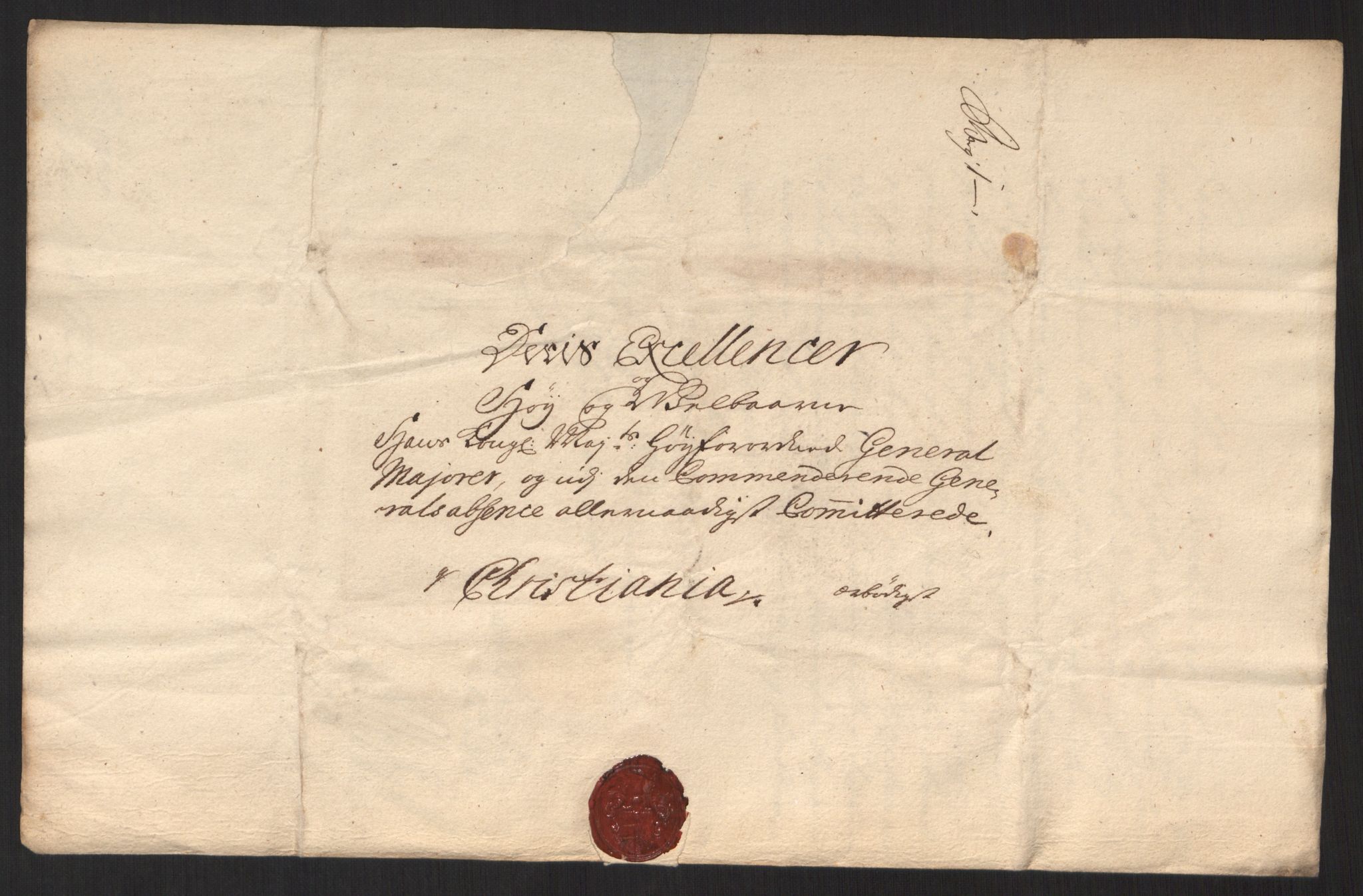 Kommanderende general (KG I) med Det norske krigsdirektorium, AV/RA-EA-5419/D/L0060: Stattholderens, stiftamtmenns og amtmenns brev, 1720-1730, p. 144