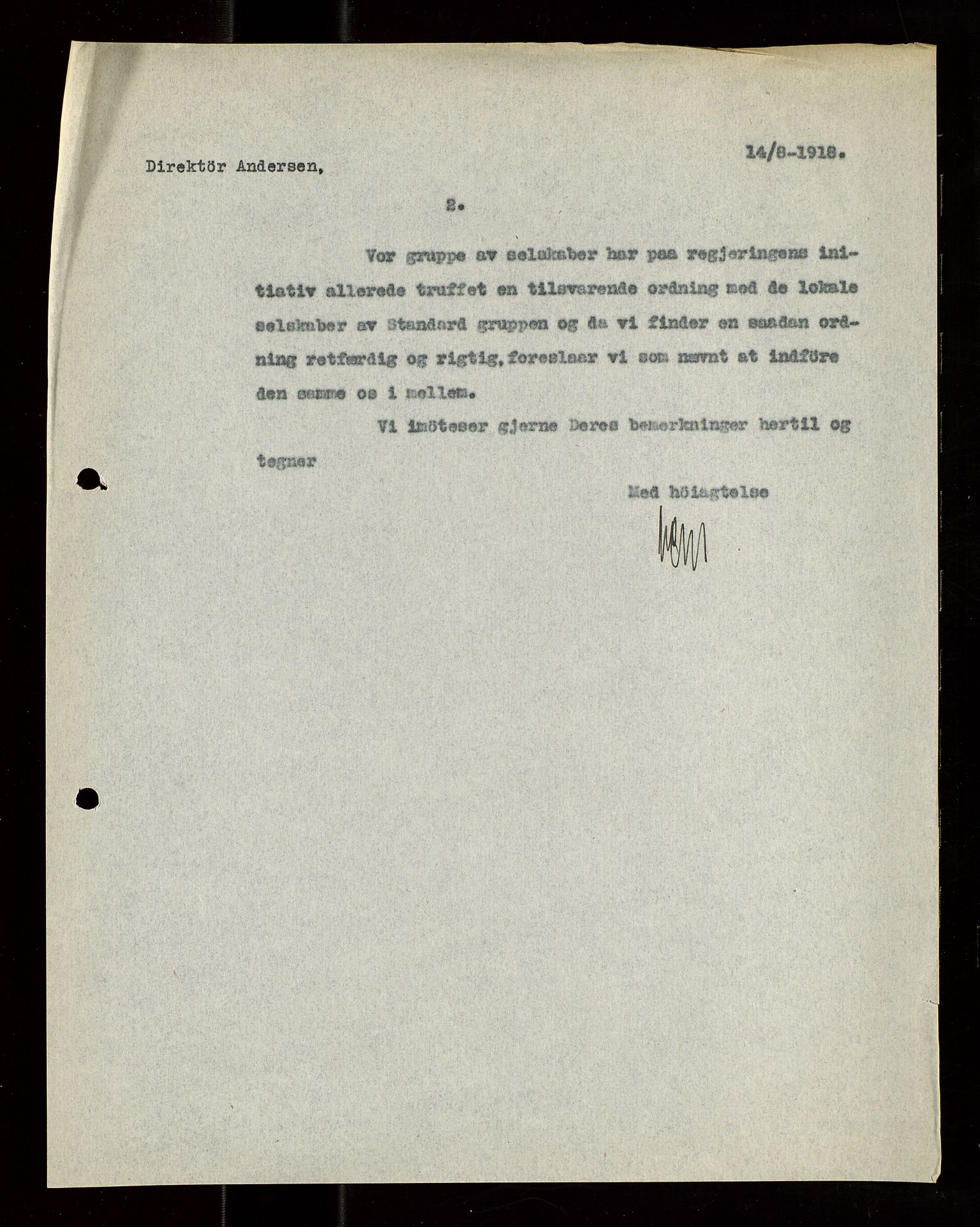 Pa 1521 - A/S Norske Shell, AV/SAST-A-101915/E/Ea/Eaa/L0021: Sjefskorrespondanse, 1918, p. 253