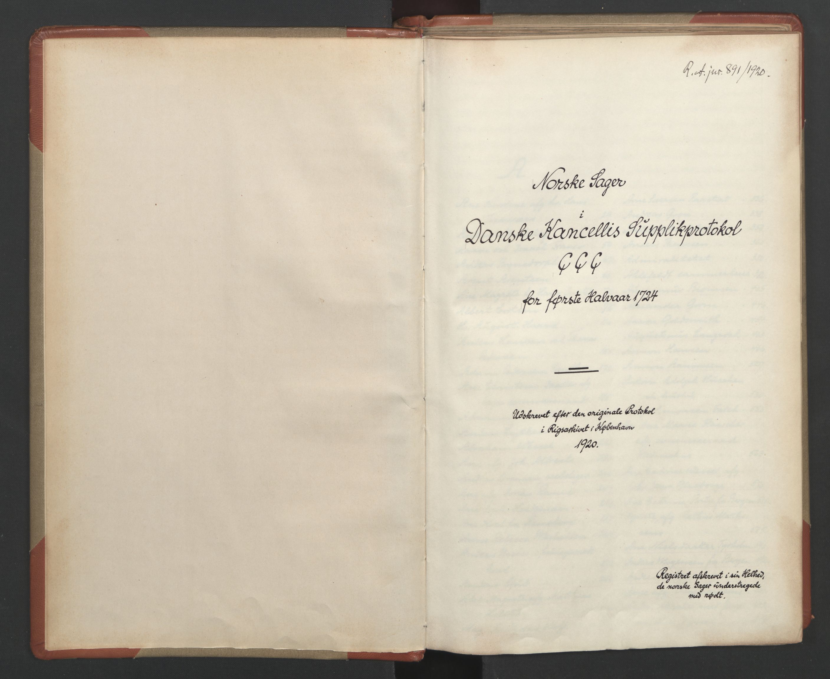 Avskriftsamlingen, AV/RA-EA-4022/F/Fa/L0087: Supplikker, 1724, p. 3
