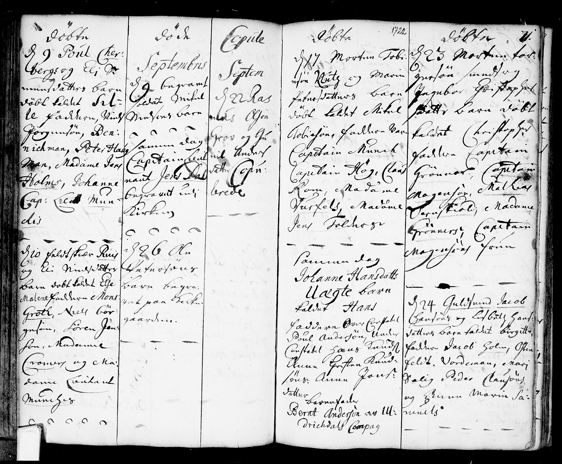 Fredrikstad prestekontor Kirkebøker, AV/SAO-A-11082/F/Fa/L0001: Parish register (official) no. 1, 1717-1731, p. 71