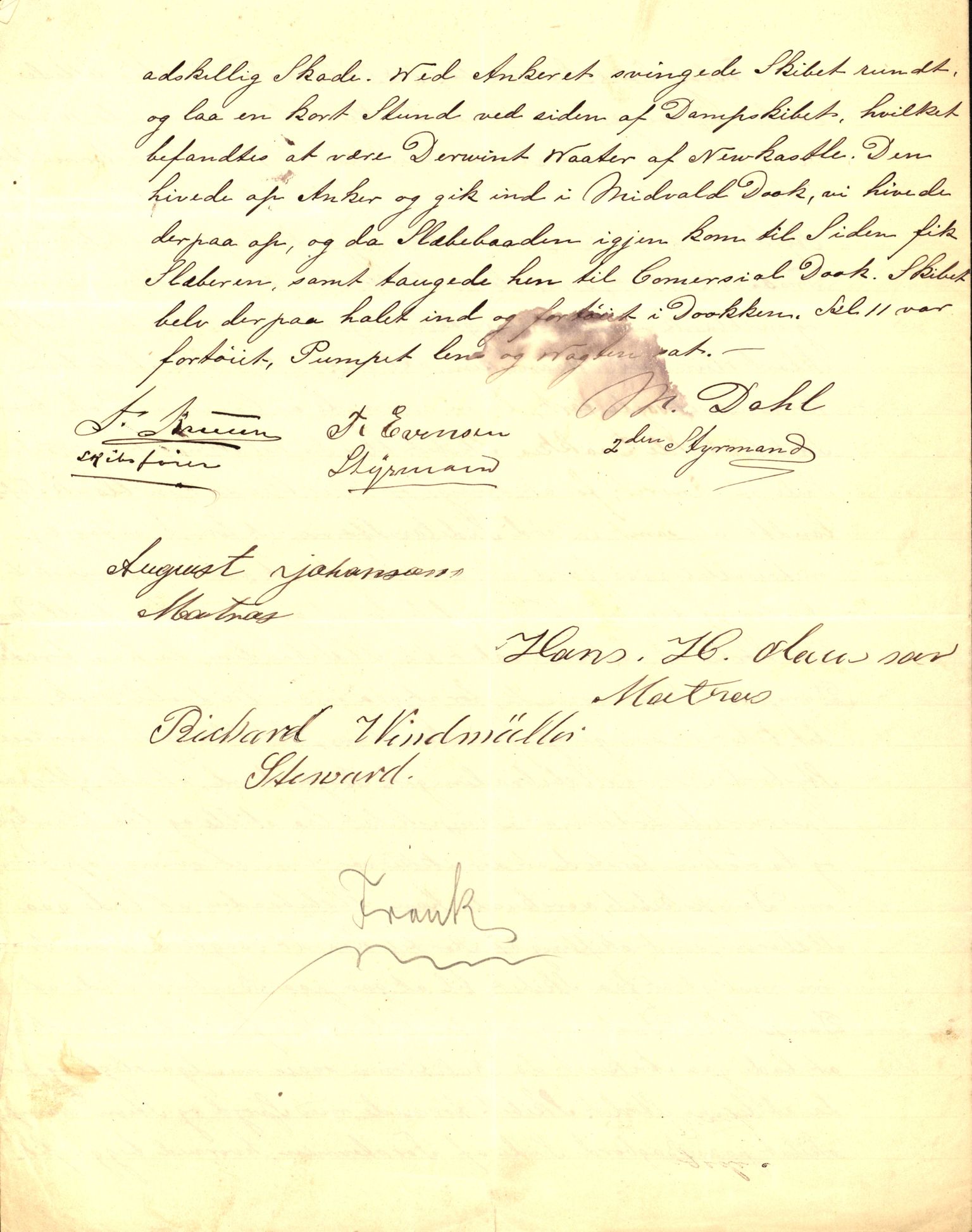 Pa 63 - Østlandske skibsassuranceforening, VEMU/A-1079/G/Ga/L0017/0003: Havaridokumenter / Alma, Aise, Ole Bull, Tellus, Frank, 1884, p. 41