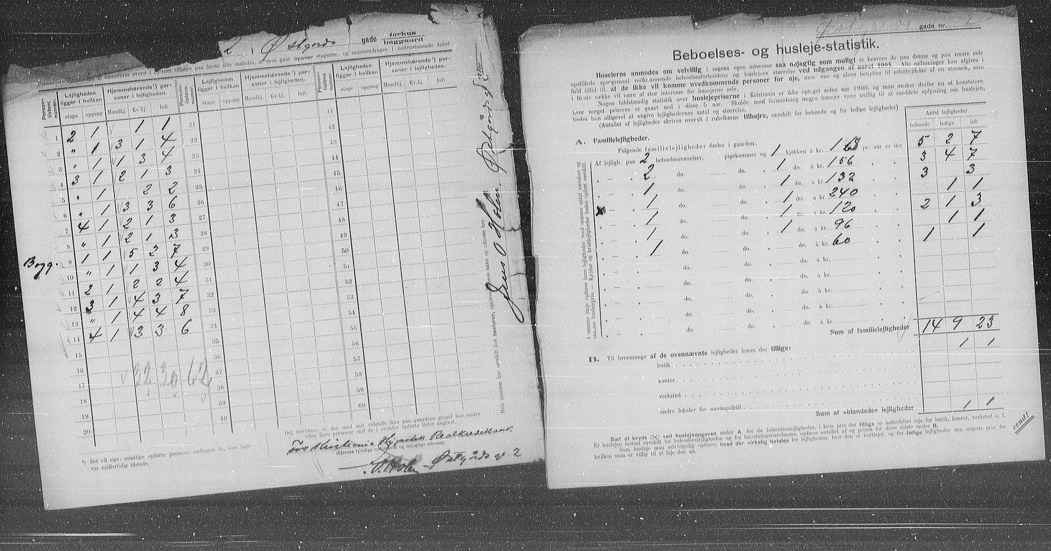 OBA, Municipal Census 1905 for Kristiania, 1905, p. 67861