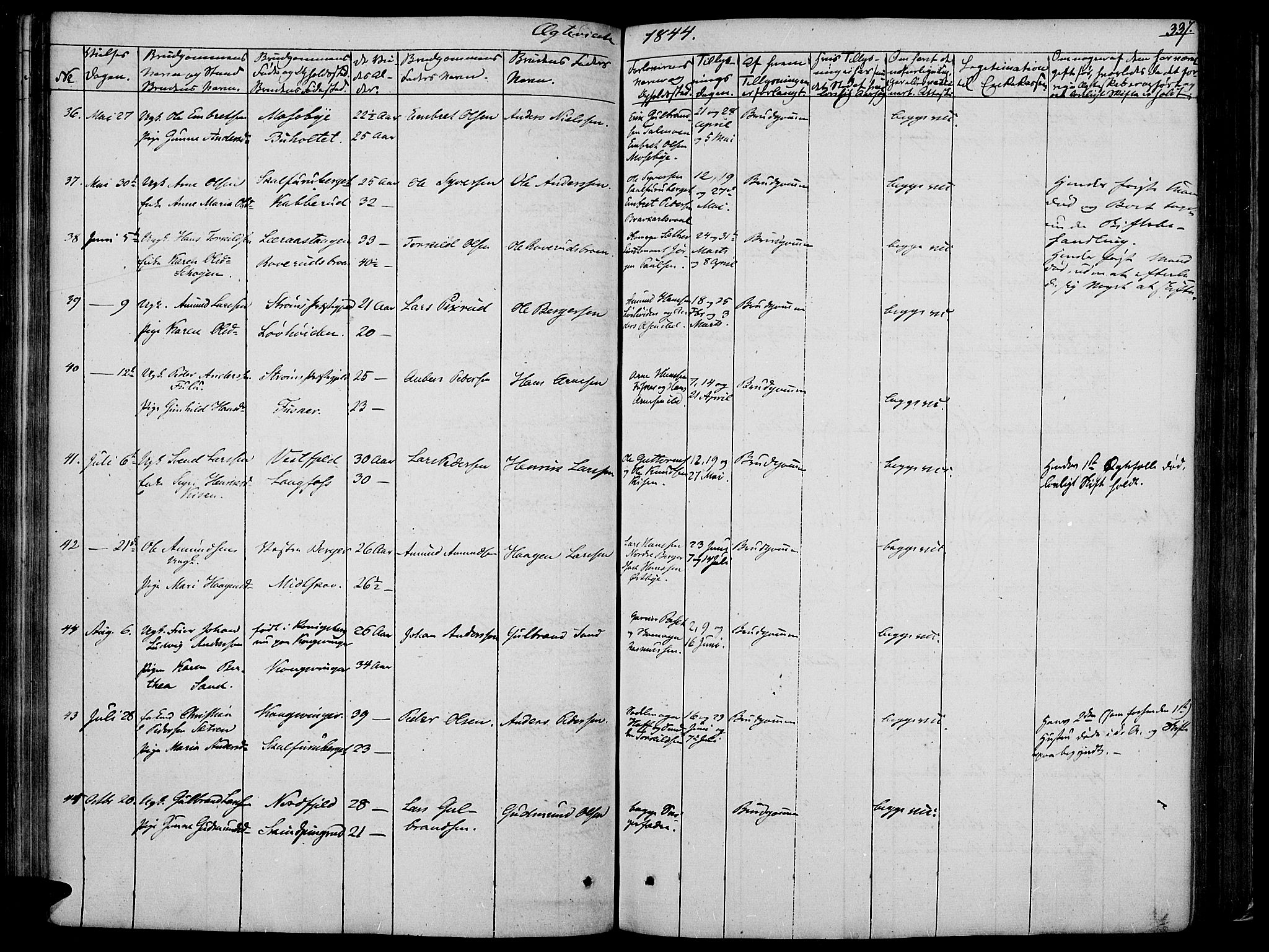 Vinger prestekontor, AV/SAH-PREST-024/H/Ha/Haa/L0008: Parish register (official) no. 8, 1839-1847, p. 337