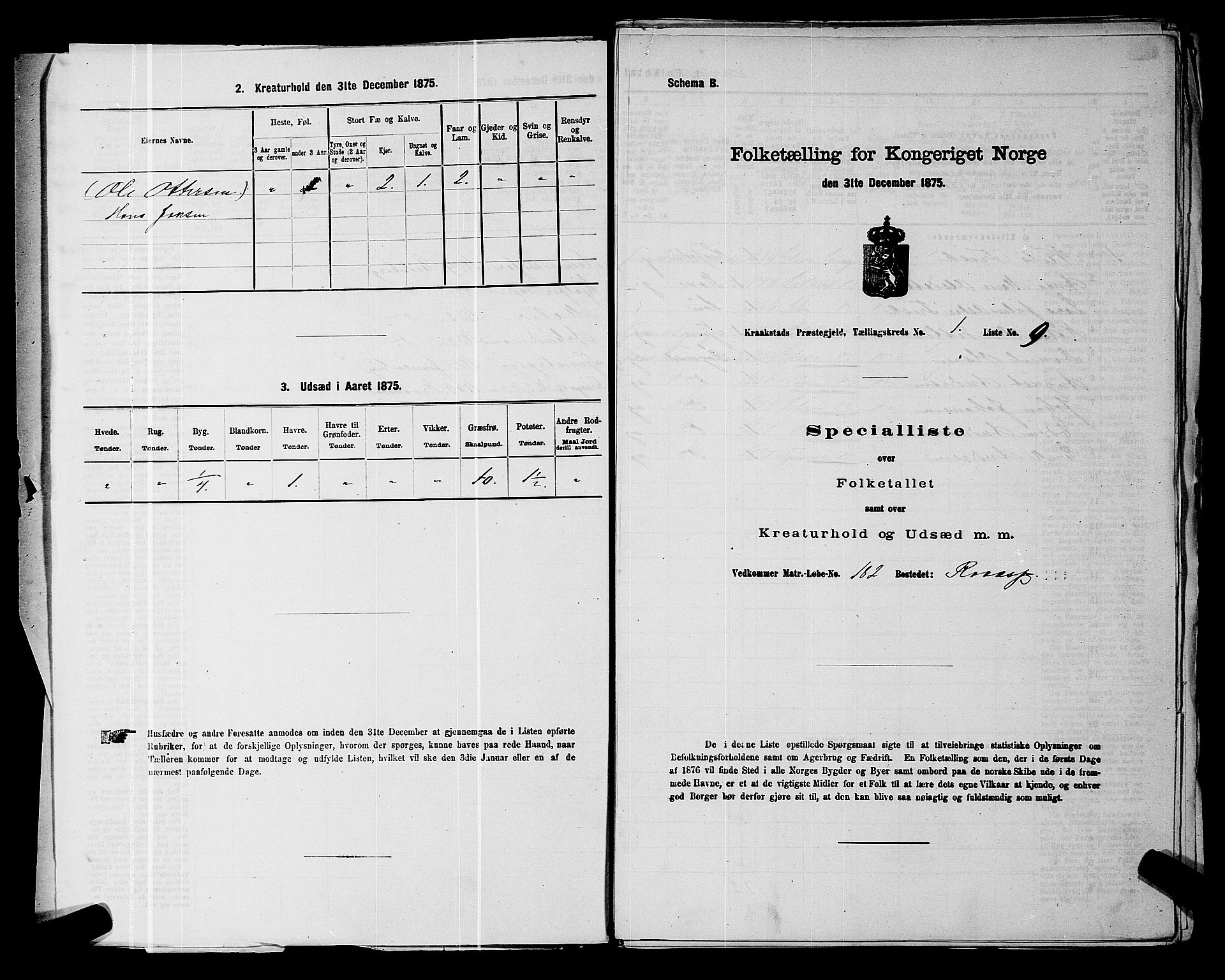 RA, 1875 census for 0212P Kråkstad, 1875, p. 32