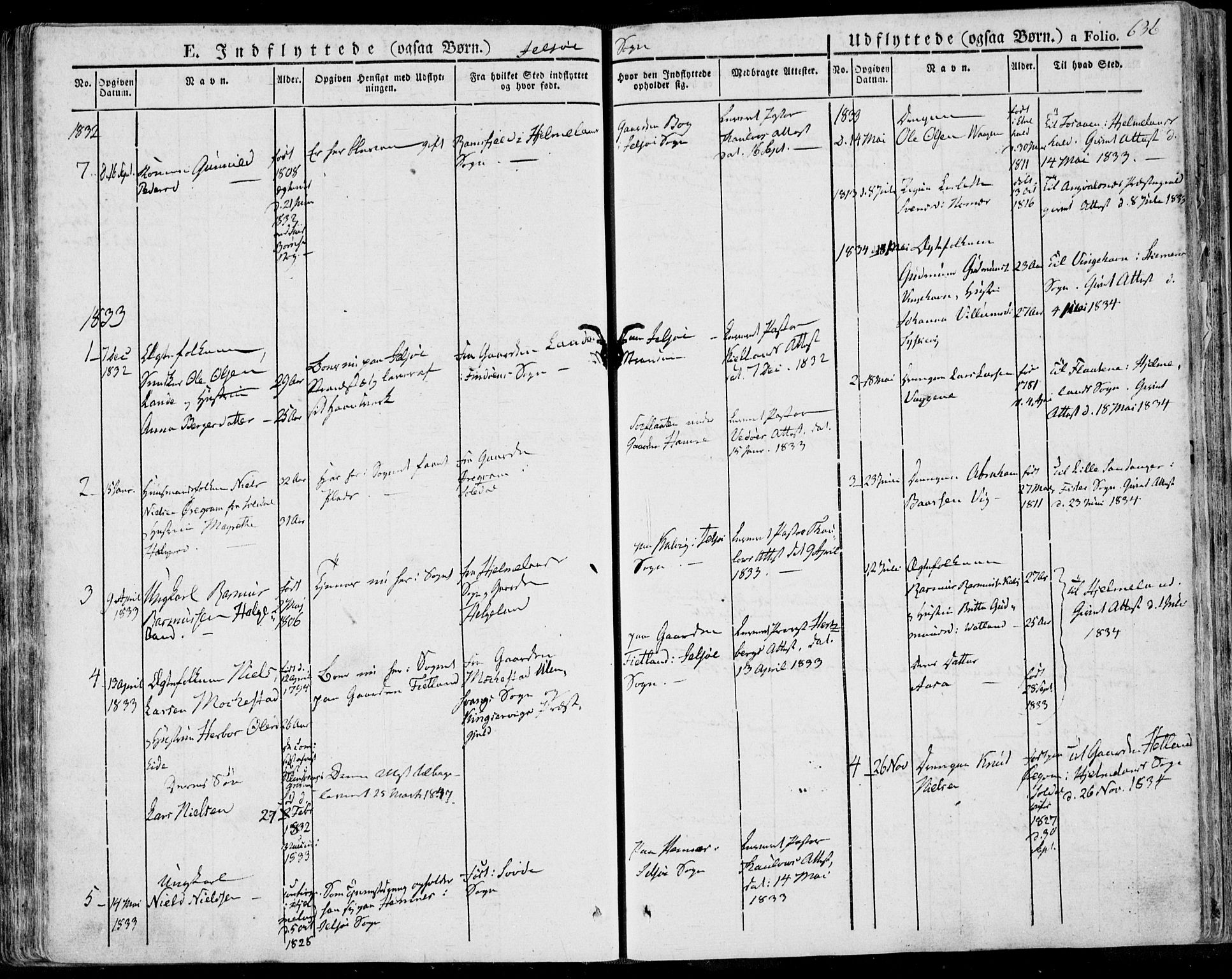 Jelsa sokneprestkontor, SAST/A-101842/01/IV: Parish register (official) no. A 6.2, 1828-1853, p. 636