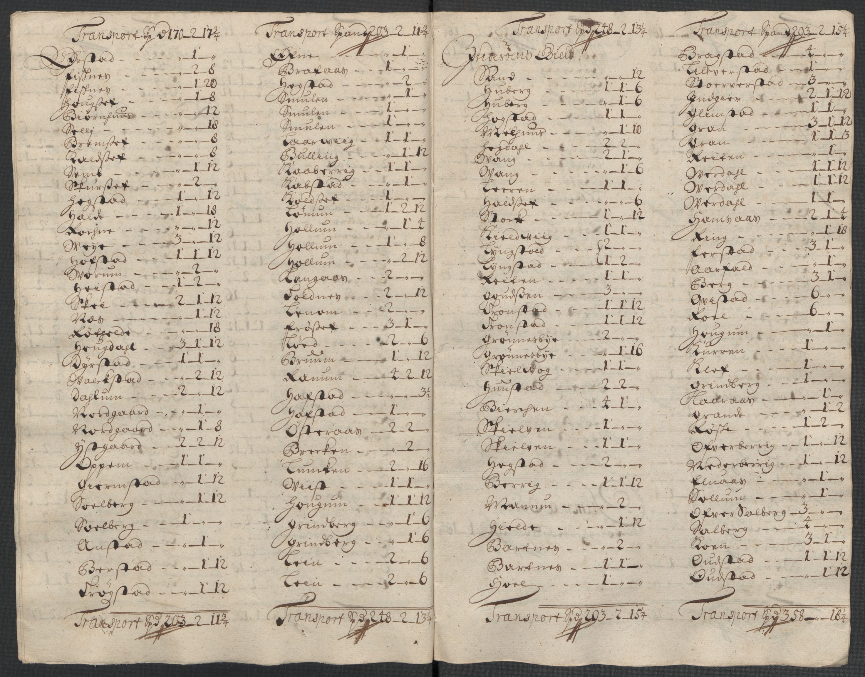 Rentekammeret inntil 1814, Reviderte regnskaper, Fogderegnskap, AV/RA-EA-4092/R63/L4313: Fogderegnskap Inderøy, 1703-1704, p. 558