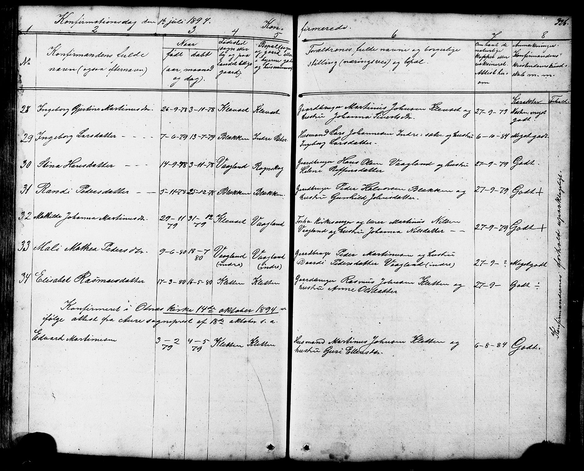 Ministerialprotokoller, klokkerbøker og fødselsregistre - Møre og Romsdal, AV/SAT-A-1454/576/L0890: Parish register (copy) no. 576C01, 1837-1908, p. 326