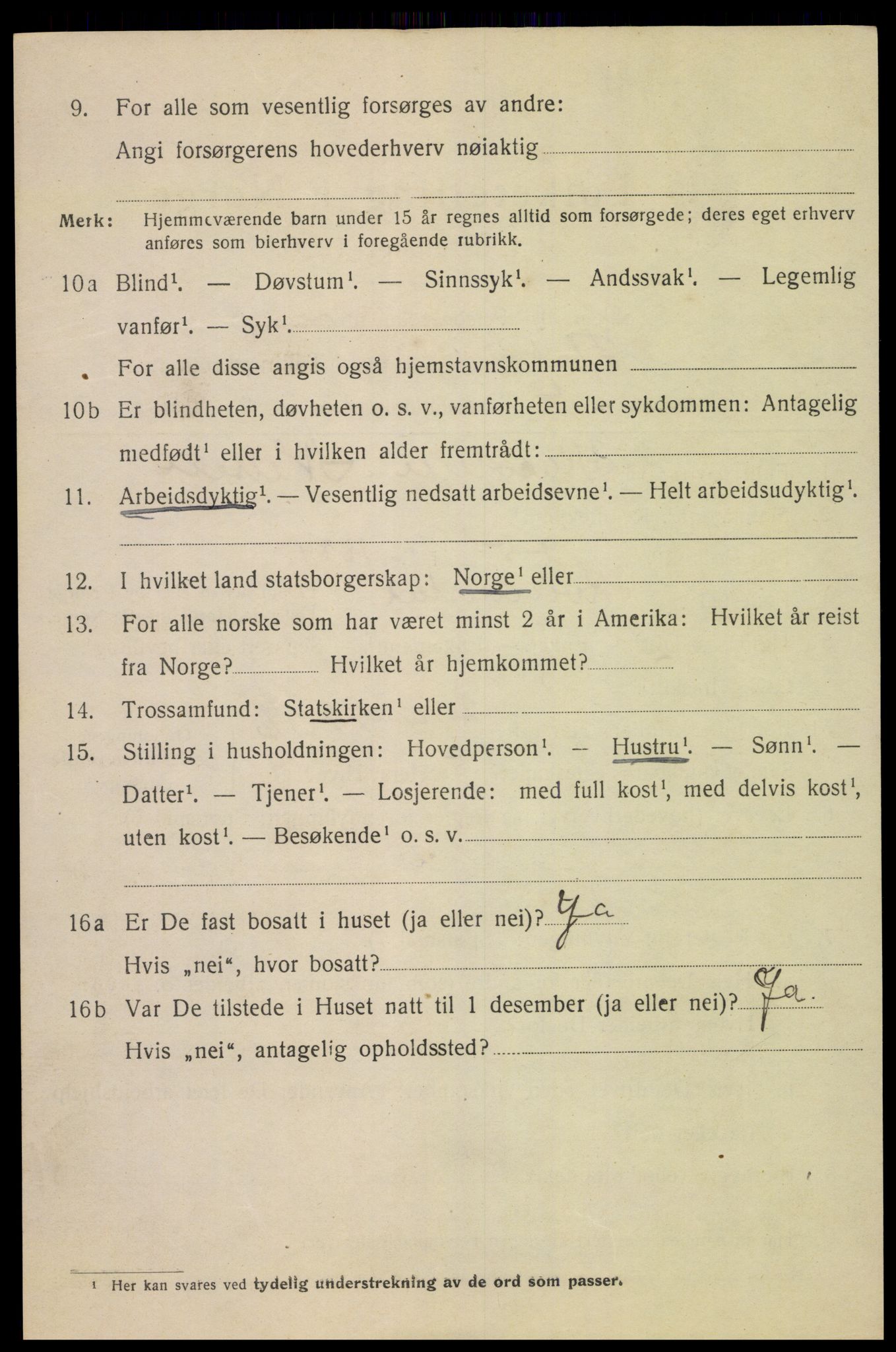 SAK, 1920 census for Flekkefjord, 1920, p. 5793