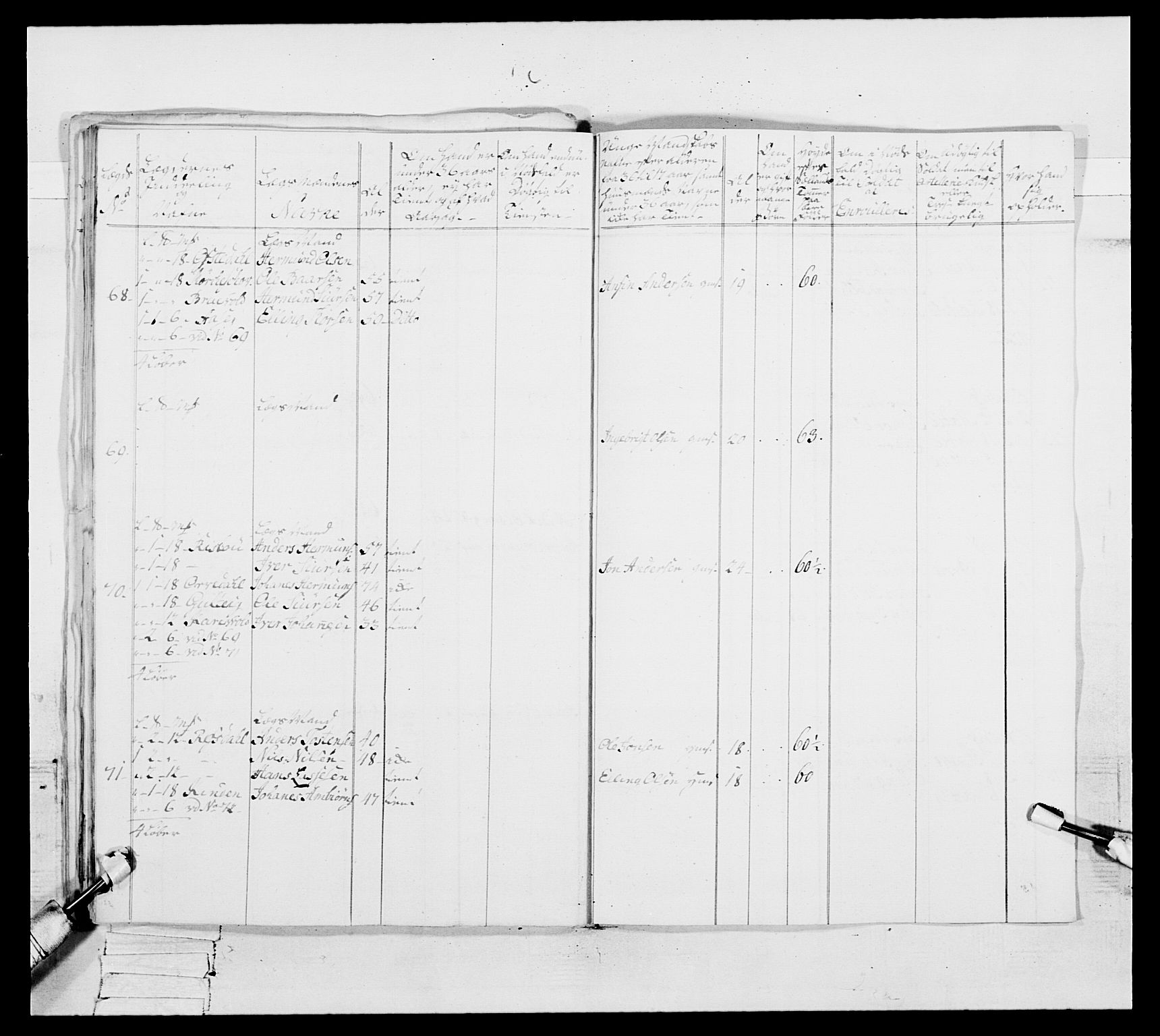 Generalitets- og kommissariatskollegiet, Det kongelige norske kommissariatskollegium, AV/RA-EA-5420/E/Eh/L0091: 1. Bergenhusiske nasjonale infanteriregiment, 1780-1783, p. 459