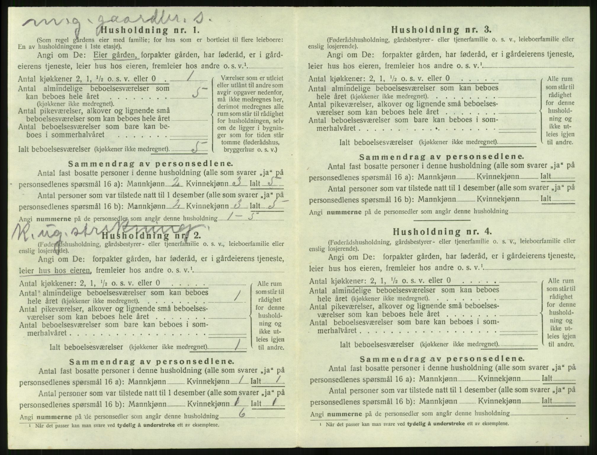 SAT, 1920 census for Stordal, 1920, p. 237