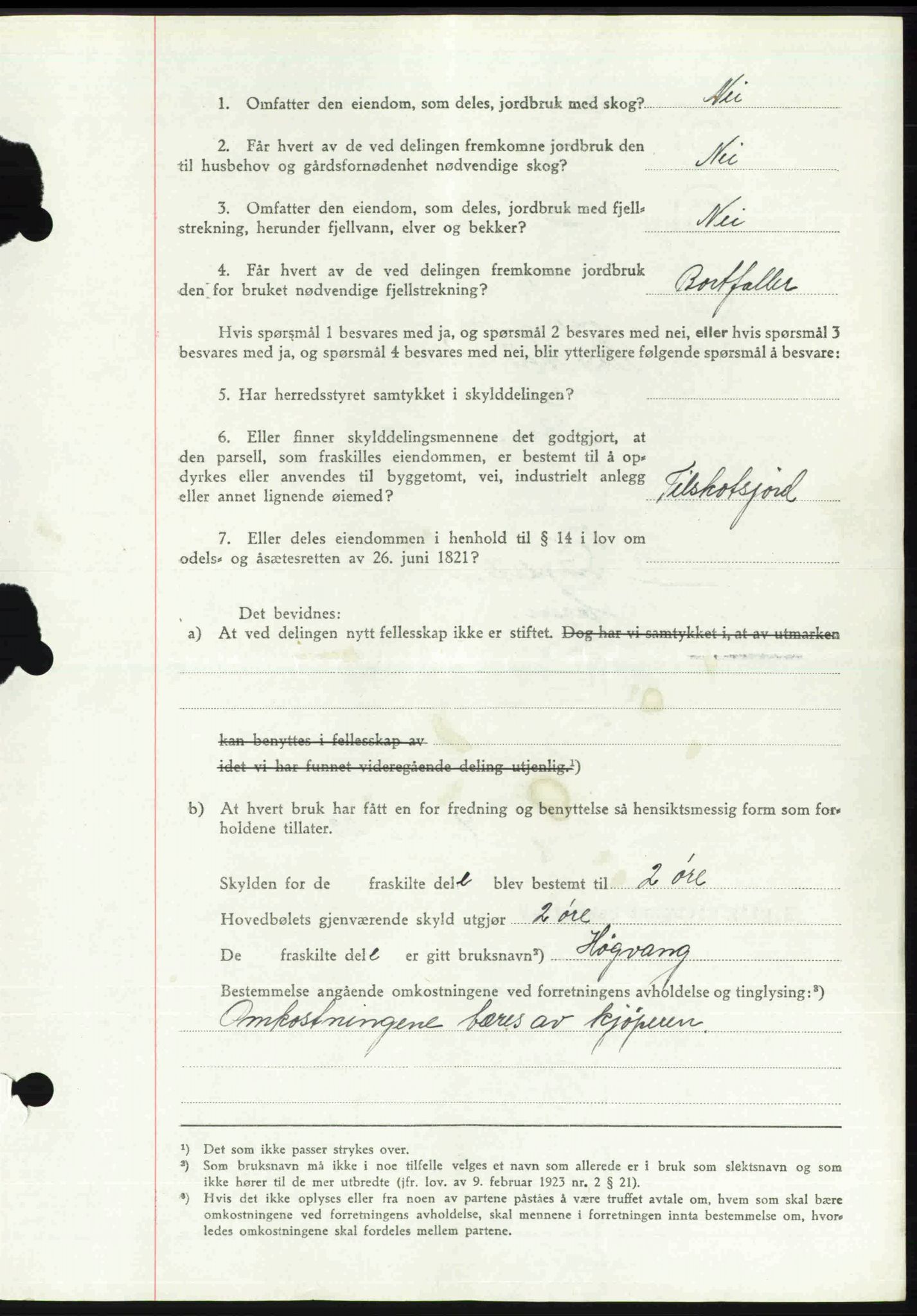 Toten tingrett, SAH/TING-006/H/Hb/Hbc/L0013: Mortgage book no. Hbc-13, 1945-1945, Diary no: : 191/1945