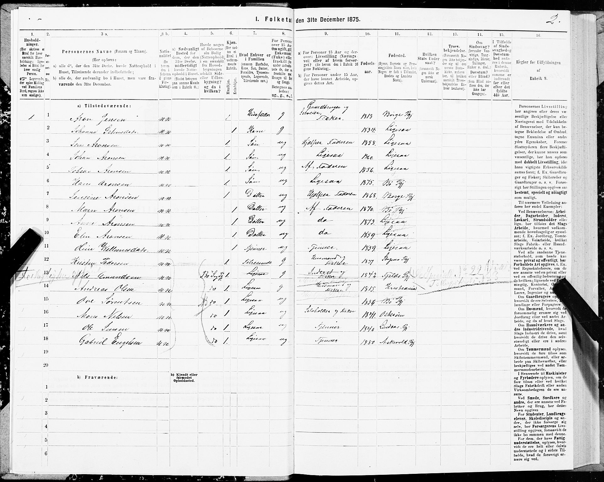 SAT, 1875 census for 1867P Bø, 1875, p. 1002