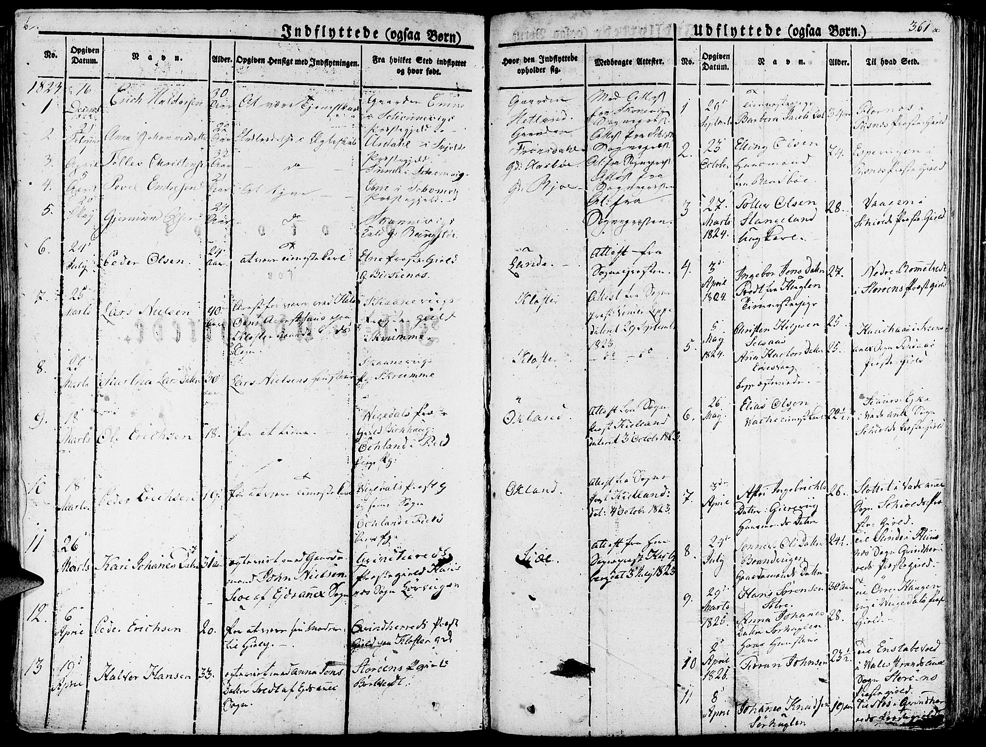 Fjelberg sokneprestembete, AV/SAB-A-75201/H/Haa: Parish register (official) no. A 5, 1822-1834, p. 361