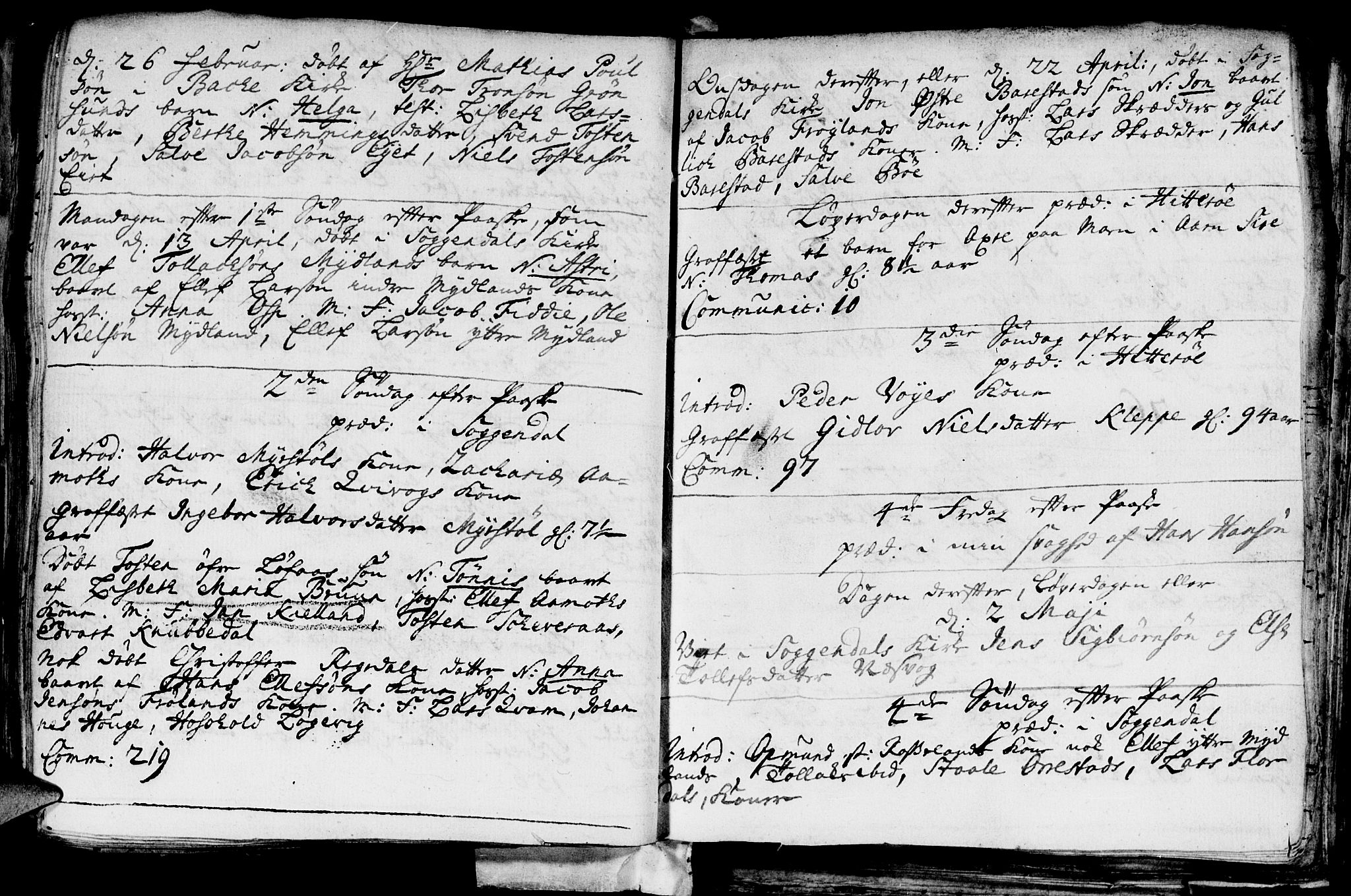 Sokndal sokneprestkontor, AV/SAST-A-101808: Parish register (official) no. A 1, 1729-1740