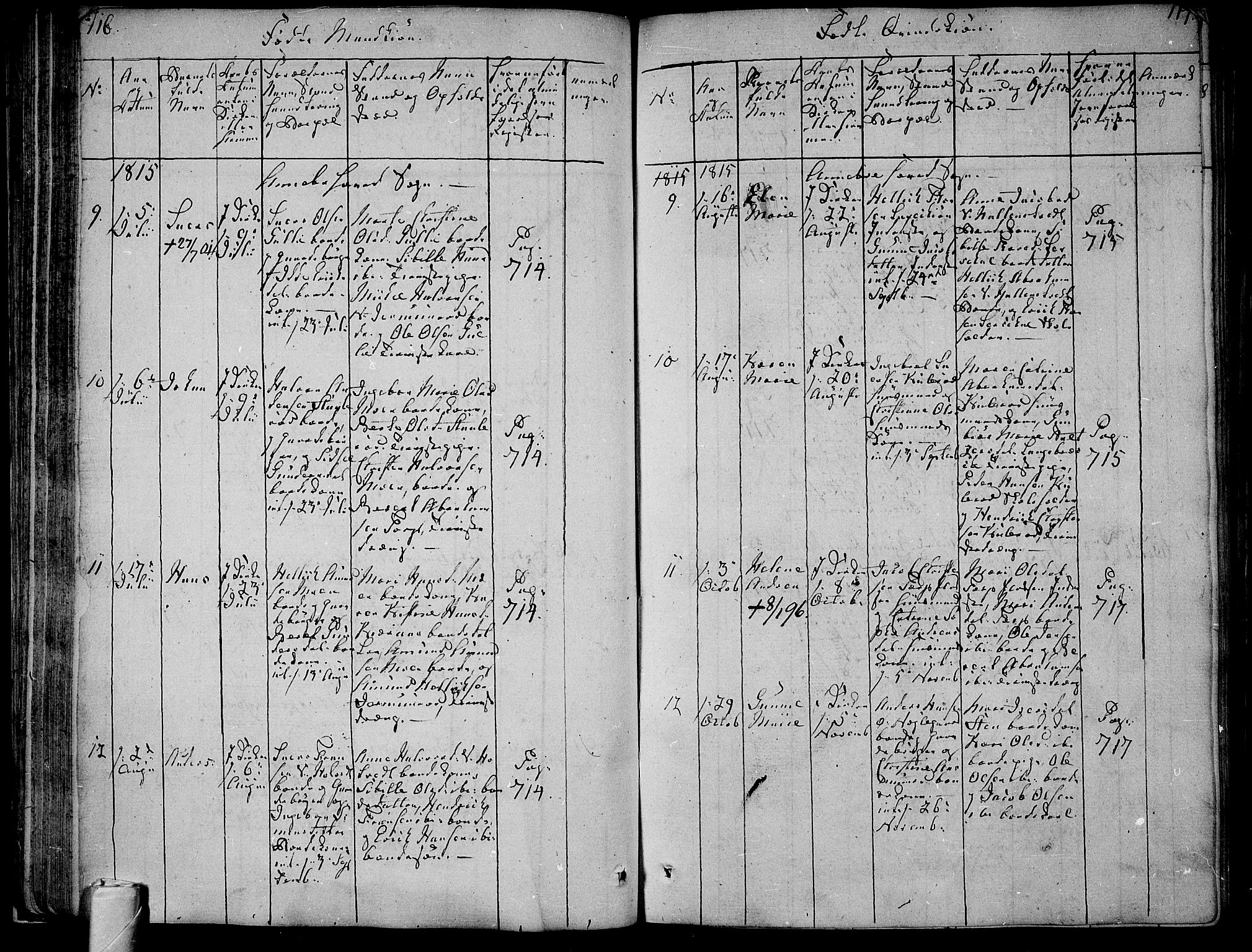 Andebu kirkebøker, AV/SAKO-A-336/F/Fa/L0003: Parish register (official) no. 3 /1, 1803-1828, p. 116-117