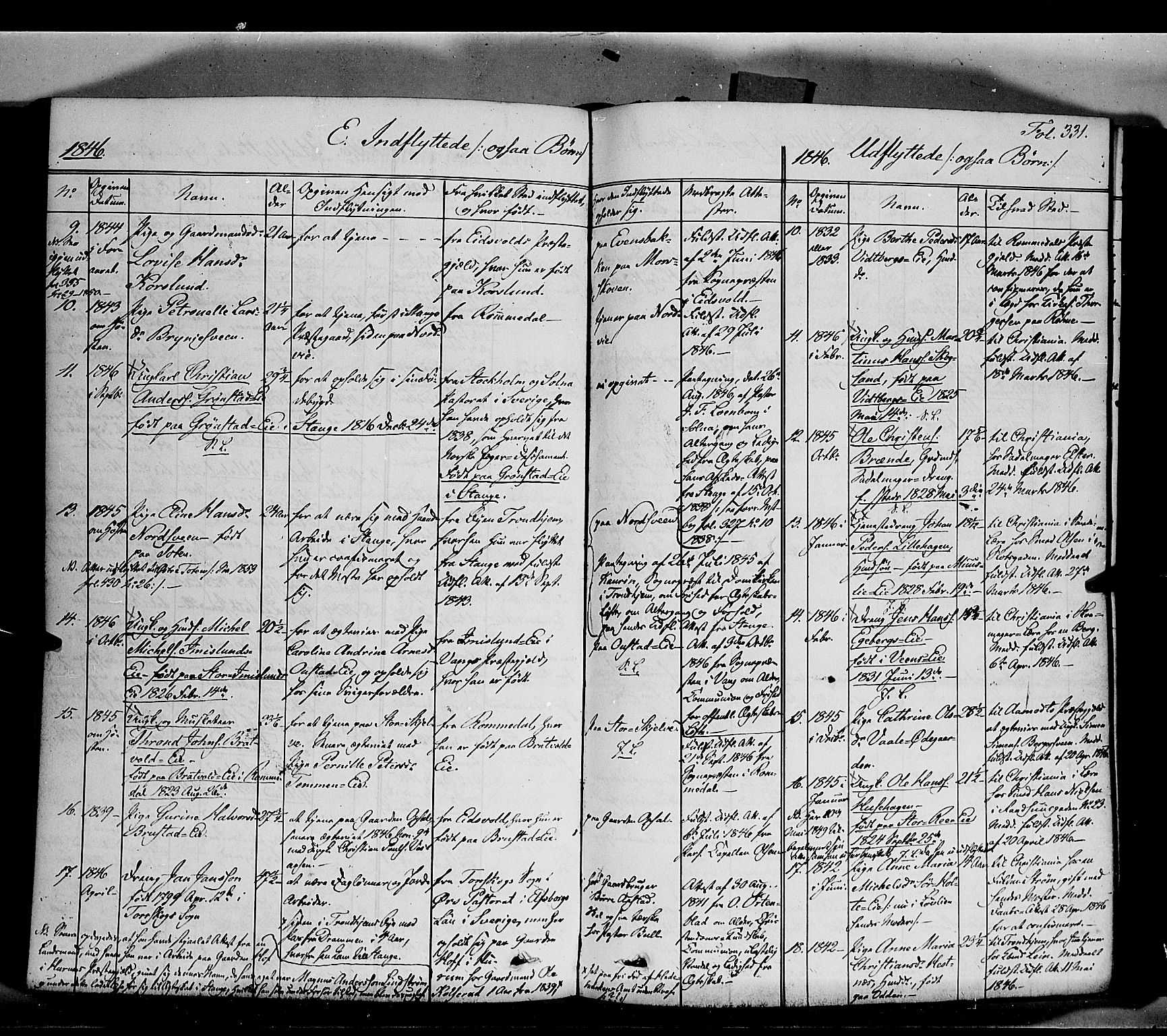 Stange prestekontor, SAH/PREST-002/K/L0011: Parish register (official) no. 11, 1846-1852, p. 331