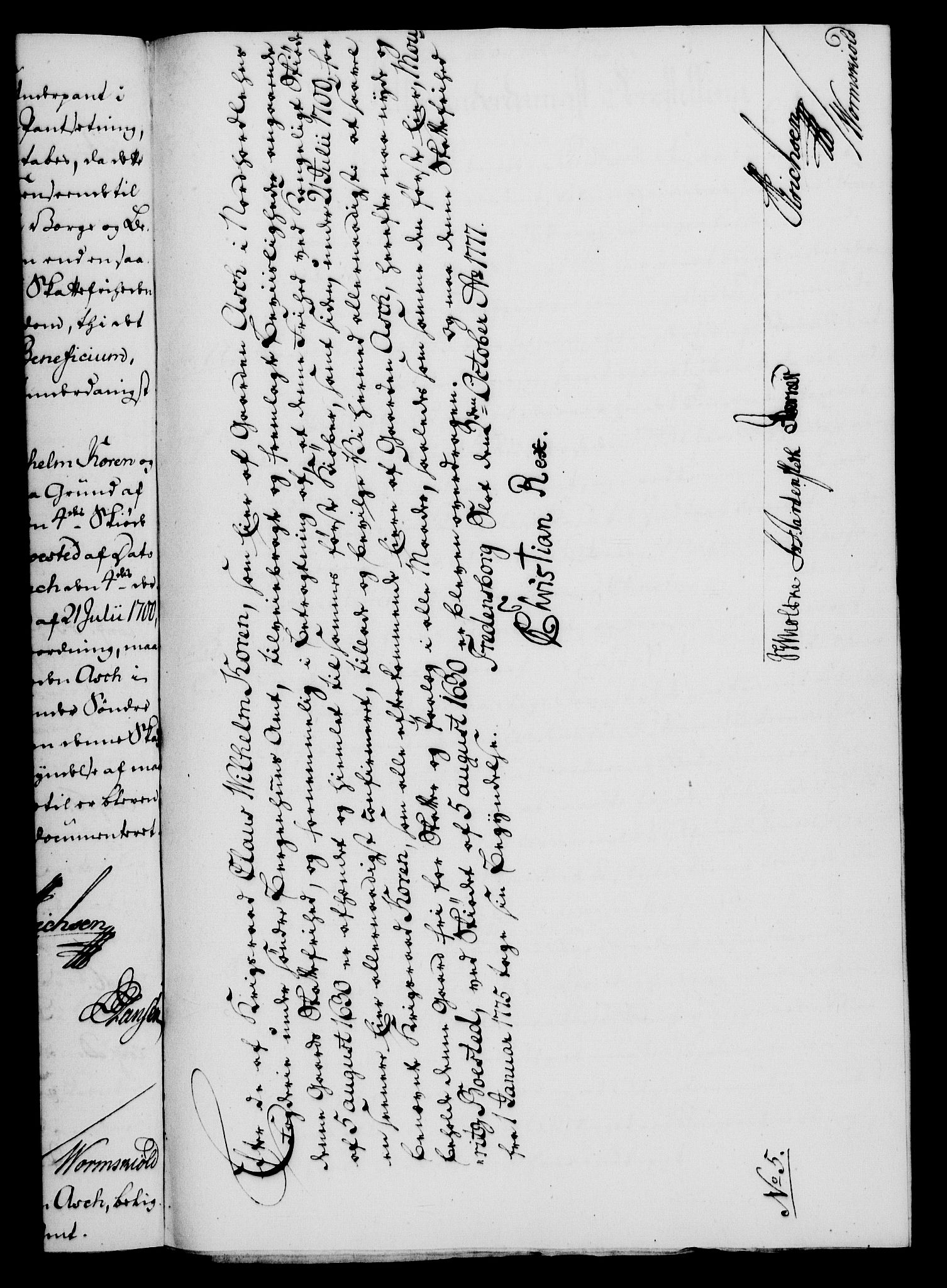Rentekammeret, Kammerkanselliet, RA/EA-3111/G/Gf/Gfa/L0059: Norsk relasjons- og resolusjonsprotokoll (merket RK 52.59), 1777, p. 317