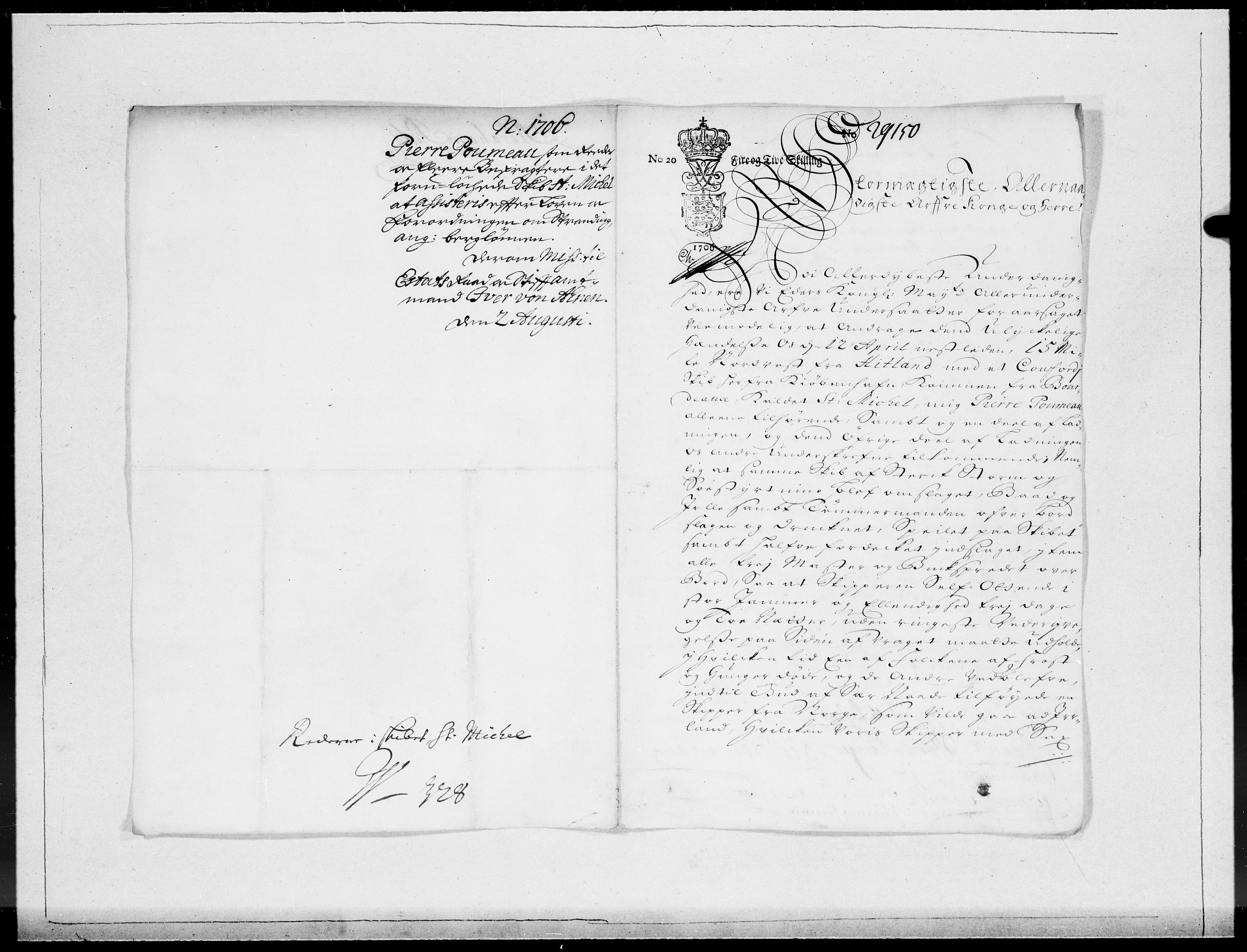 Danske Kanselli 1572-1799, AV/RA-EA-3023/F/Fc/Fcc/Fcca/L0060: Norske innlegg 1572-1799, Mgl. nov.-des., 1706, p. 381