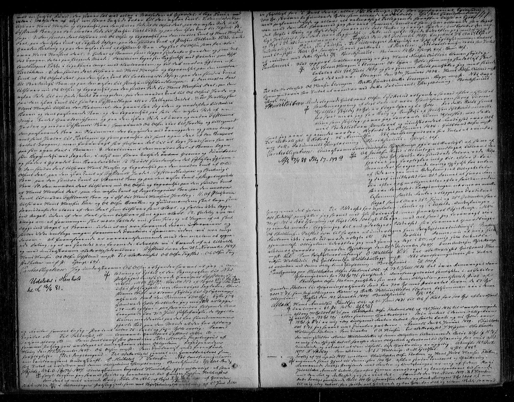 Nes tingrett, SAO/A-10548/G/Gb/Gba/L0010: Mortgage book no. 10, 1846-1853, p. 141