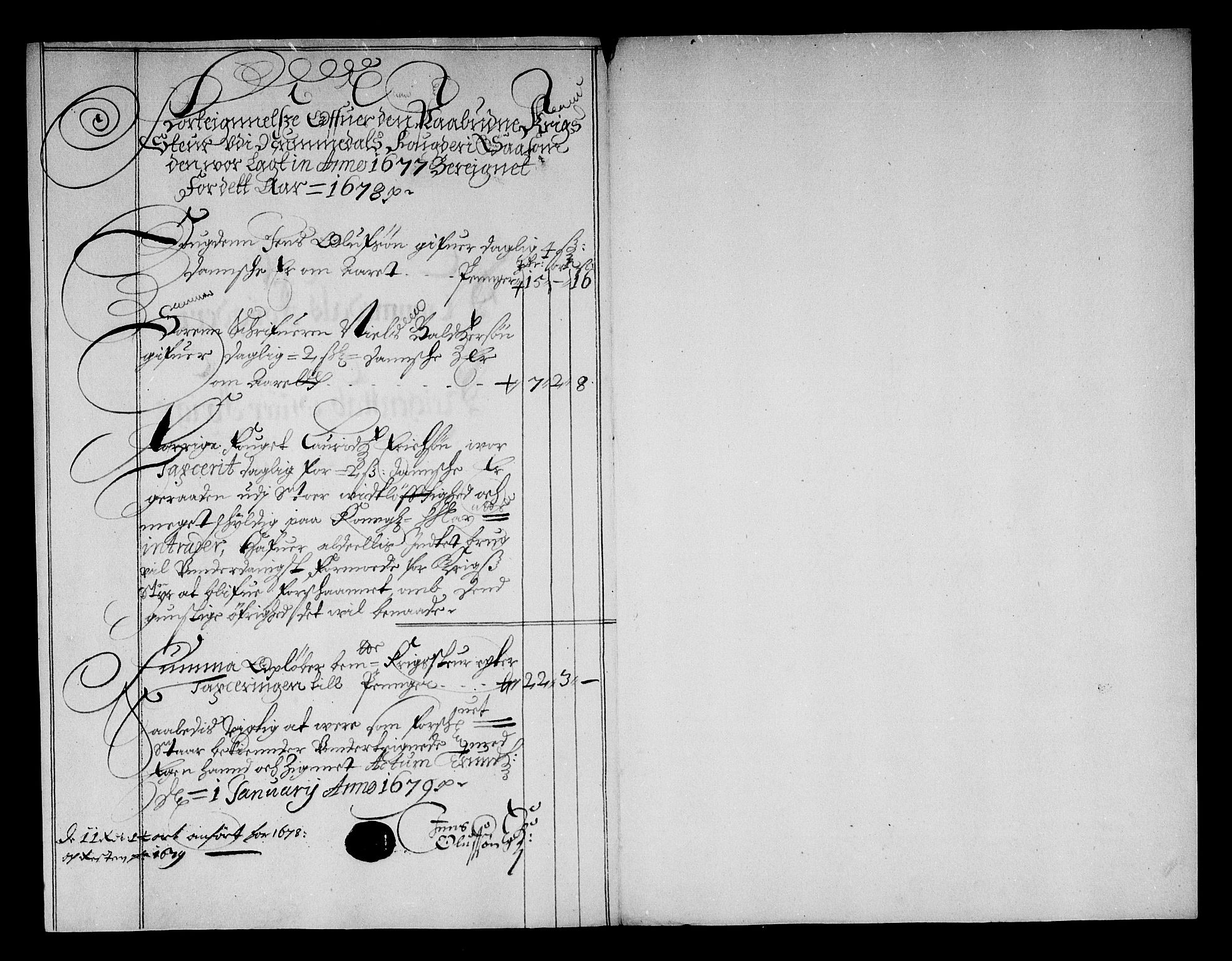 Rentekammeret inntil 1814, Reviderte regnskaper, Stiftamtstueregnskaper, Trondheim stiftamt og Nordland amt, AV/RA-EA-6044/R/Re/L0052: Trondheim stiftamt og Nordland amt, 1678