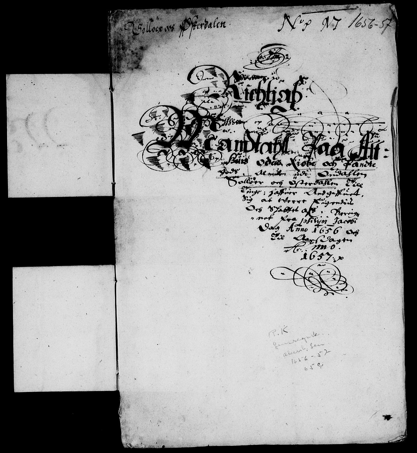 Rentekammeret inntil 1814, Reviderte regnskaper, Lensregnskaper, RA/EA-5023/R/Rb/Rba/L0237: Akershus len, 1656-1657