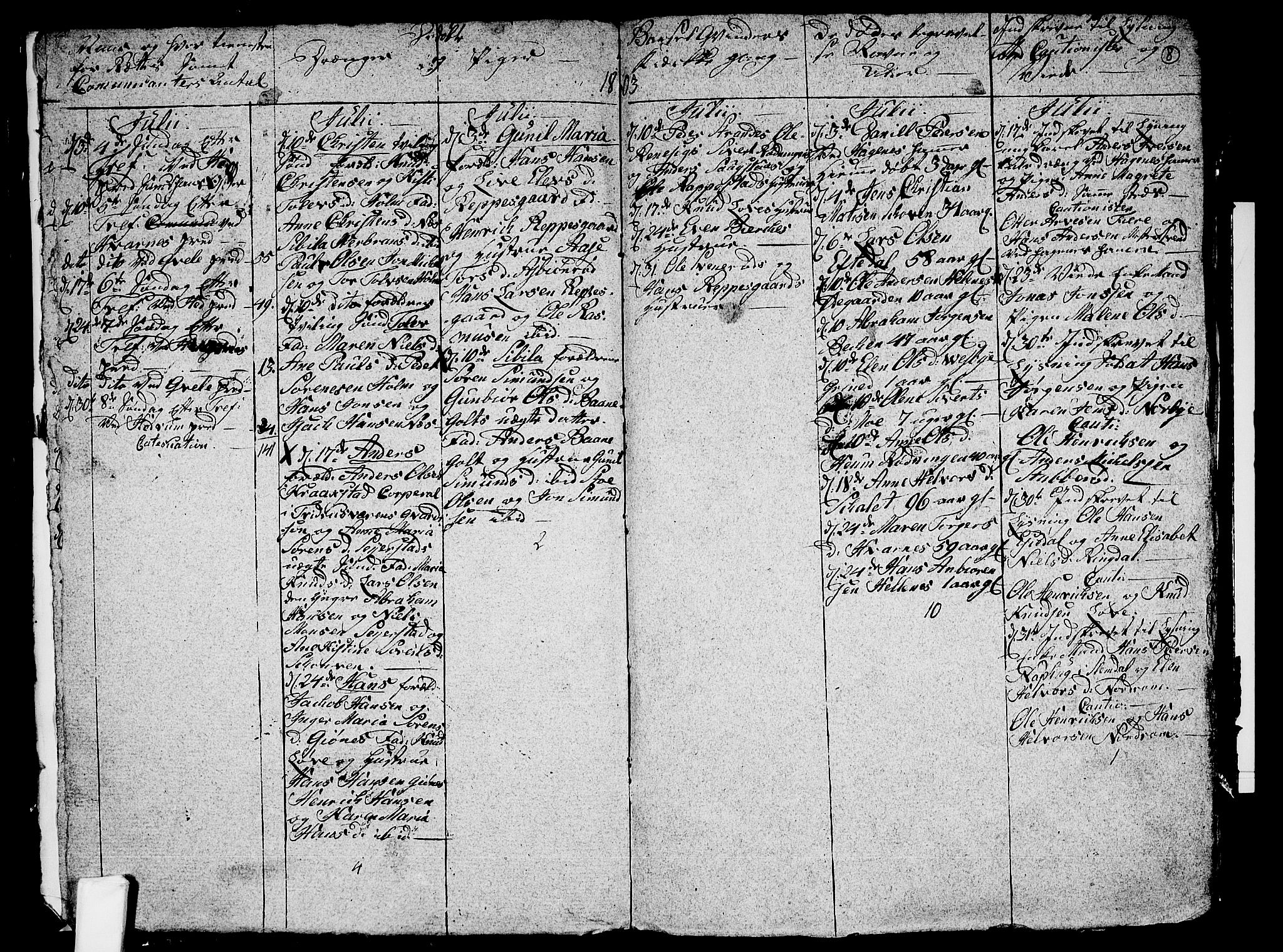 Hedrum kirkebøker, SAKO/A-344/G/Ga/L0002: Parish register (copy) no. I 2, 1803-1817, p. 8
